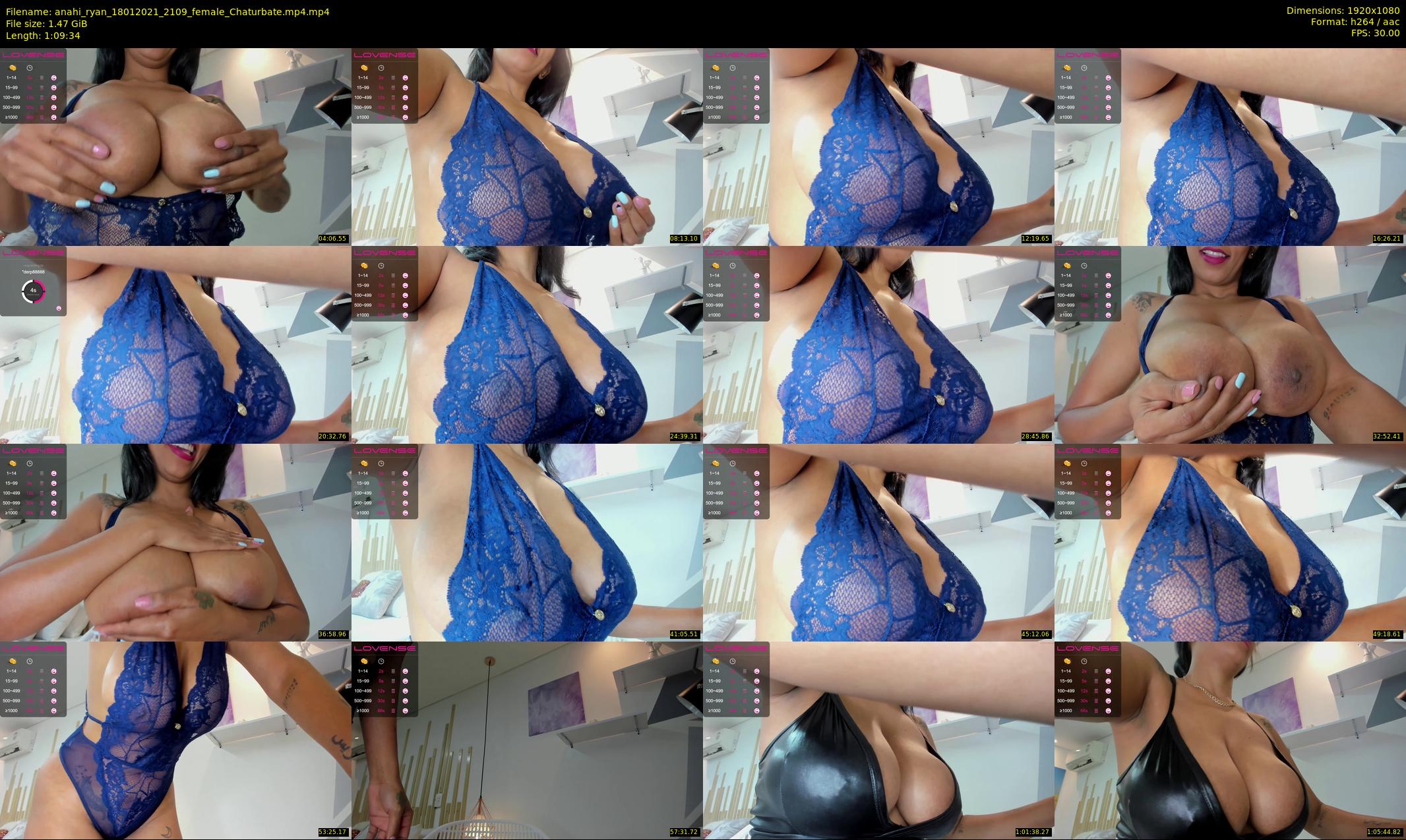 anahi_ryan — 70 minute Chaturbate female cam show recording, 1080p, Jan 18, 2021
