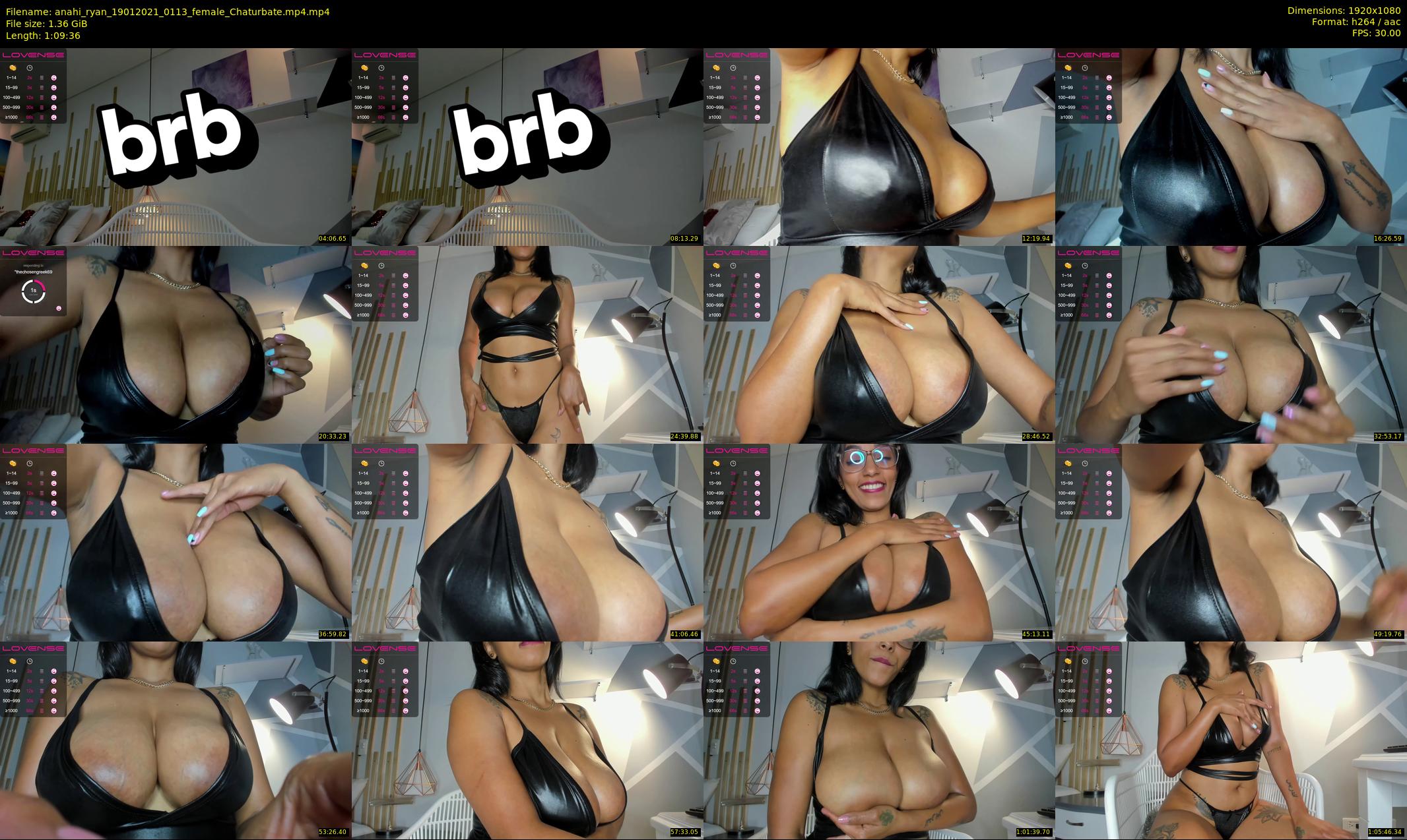 anahi_ryan — 70 minute Chaturbate female cam show recording, 1080p, Jan 19, 2021