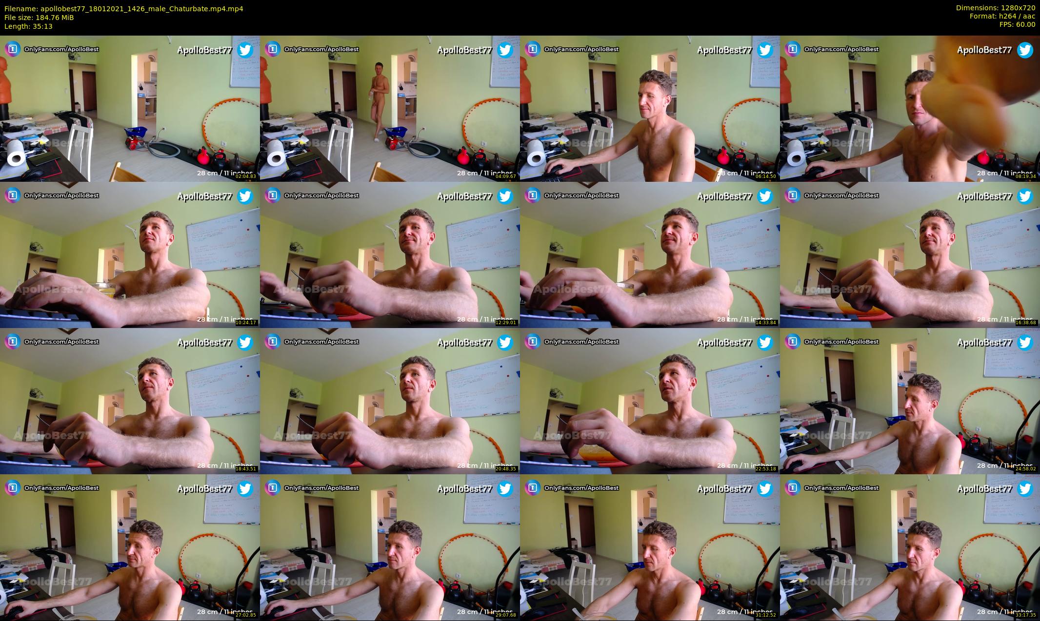 apollobest77 — 36 minute Chaturbate male cam show recording, 720p, Jan 18, 2021