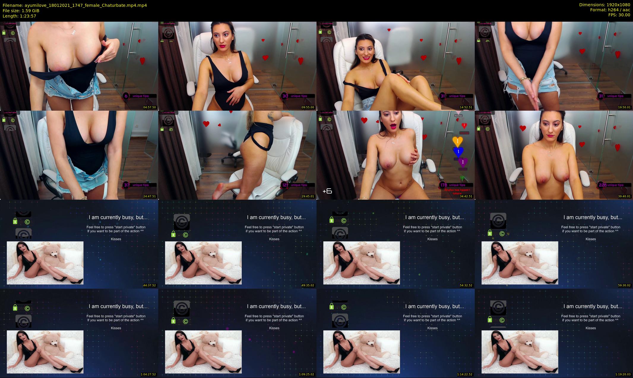 ayumilove — 84 minute Chaturbate female cam show recording, 1080p, Jan 18, 2021