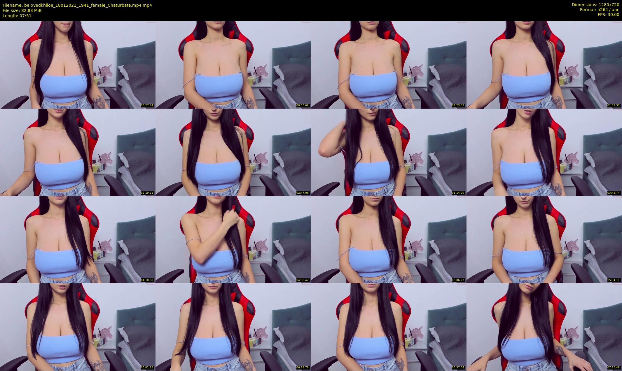 belovedkhlloe — 8 minute Chaturbate female cam show recording, 720p, Jan 18, 2021