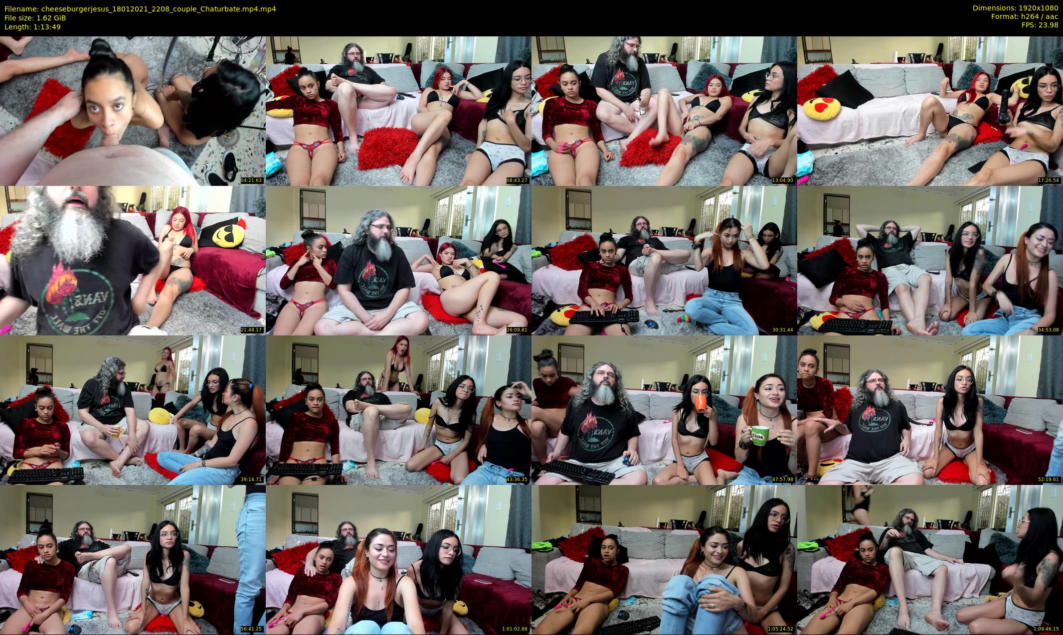 cheeseburgerjesus — 74 minute Chaturbate couple cam show recording, 1080p, Jan 18, 2021
