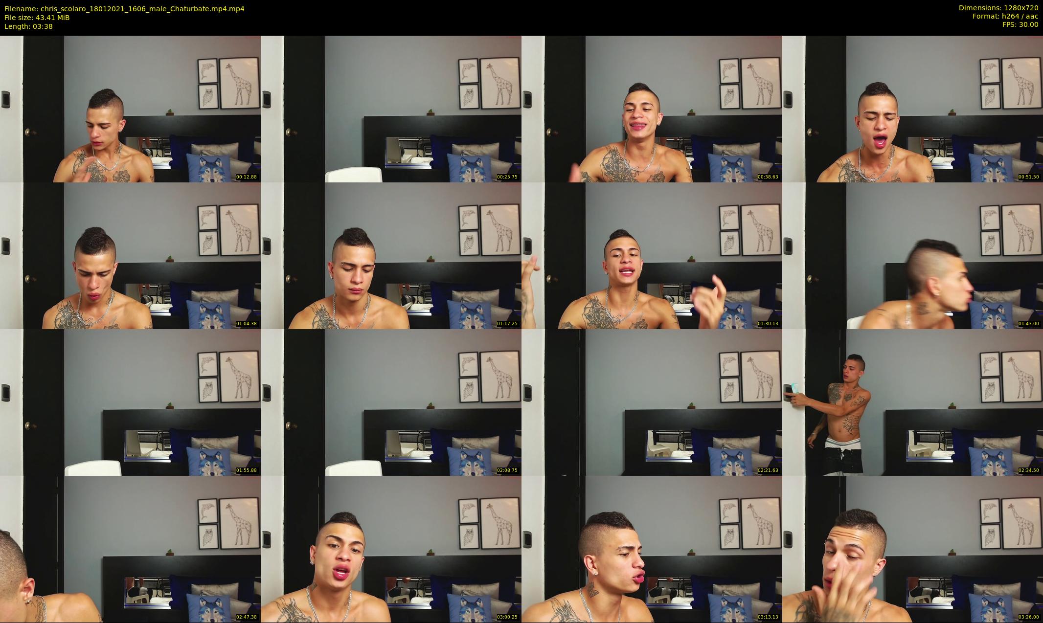 chris_scolaro — 4 minute Chaturbate male cam show recording, 720p, Jan 18, 2021