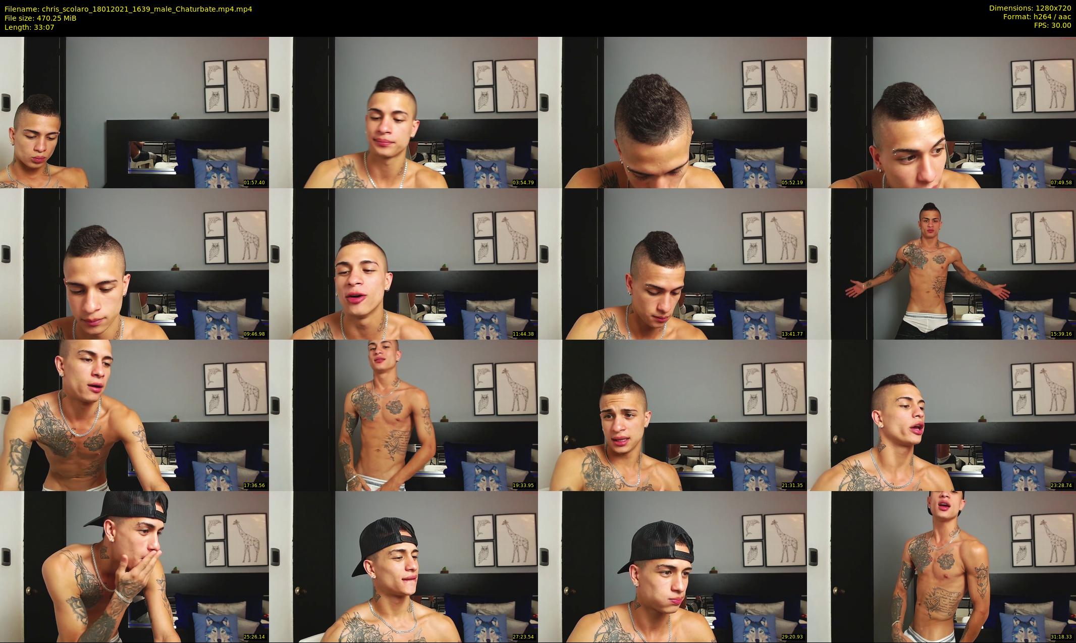 chris_scolaro — 34 minute Chaturbate male cam show recording, 720p, Jan 18, 2021
