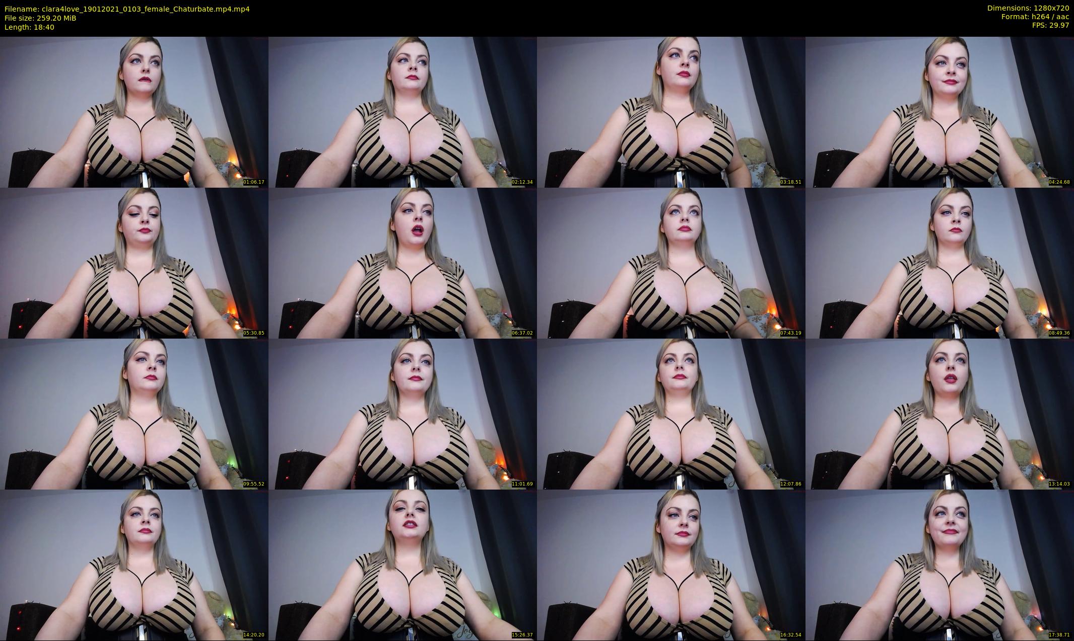 clara4love — 19 minute Chaturbate female cam show recording, 720p, Jan 19, 2021