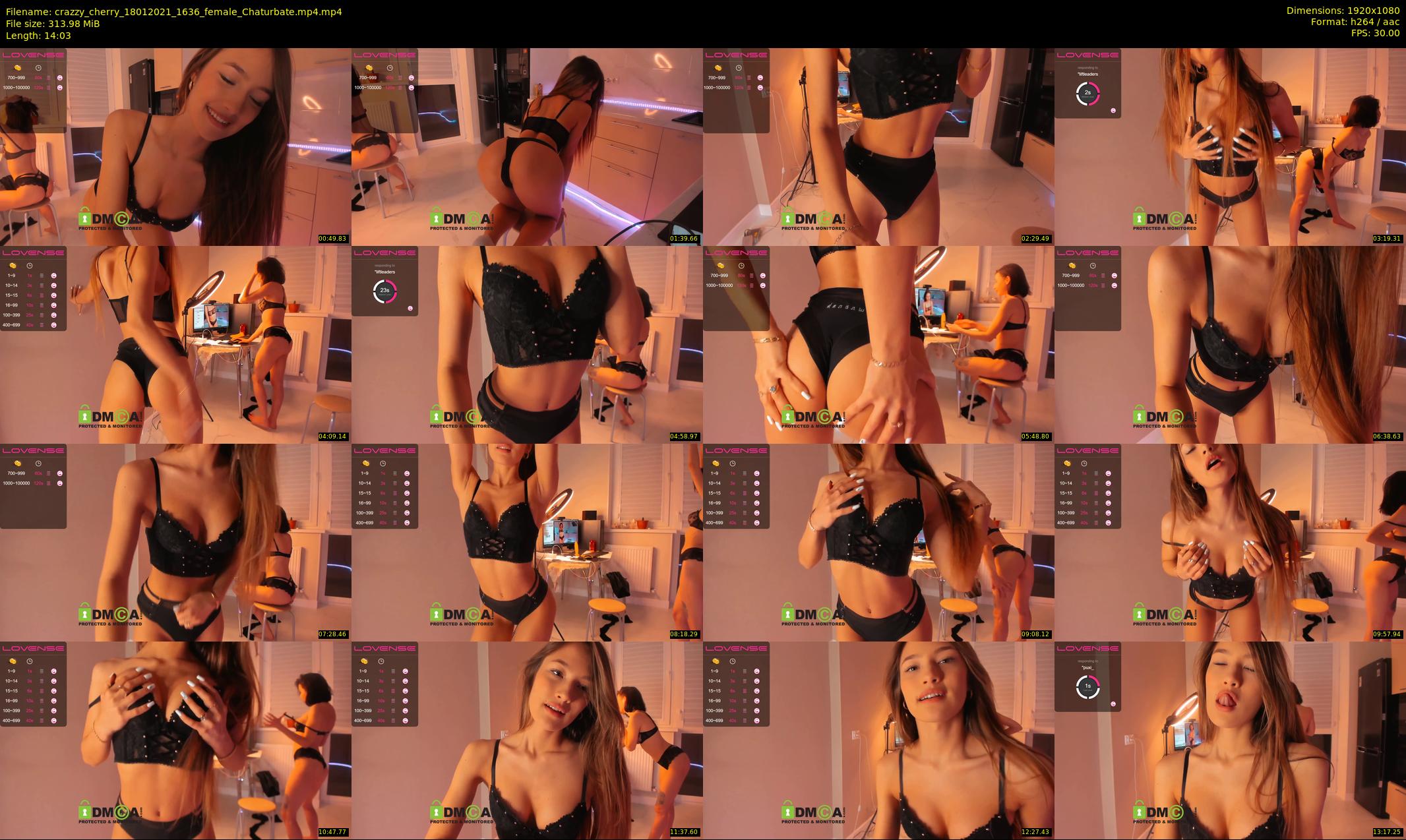 crazzy_cherry — 15 minute Chaturbate female cam show recording, 1080p, Jan 18, 2021