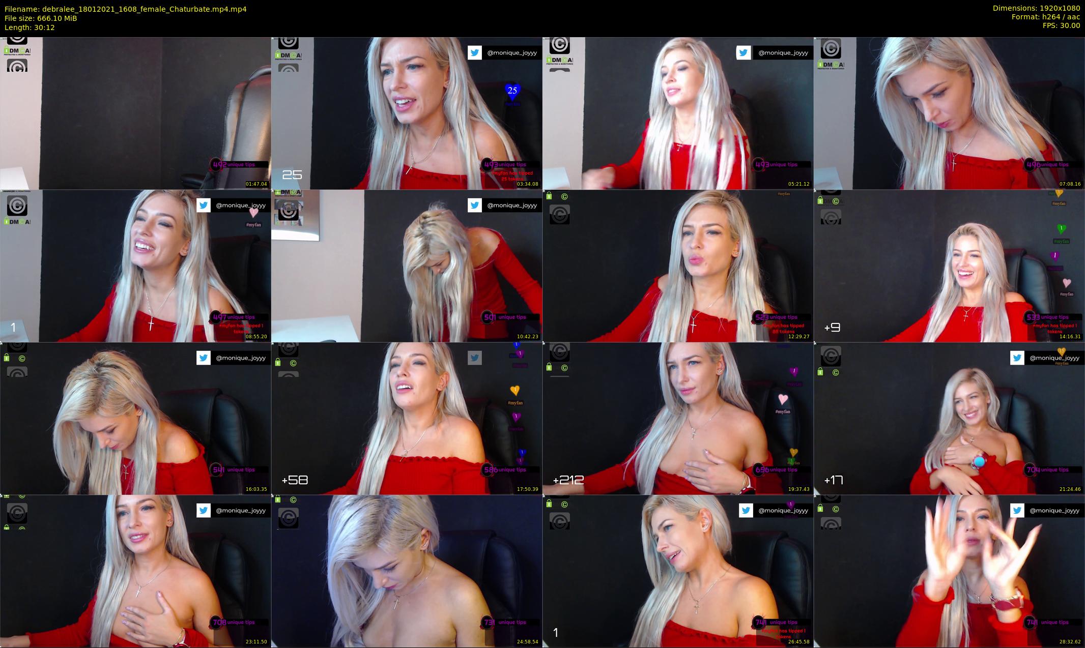 debralee — 31 minute Chaturbate female cam show recording, 1080p, Jan 18, 2021