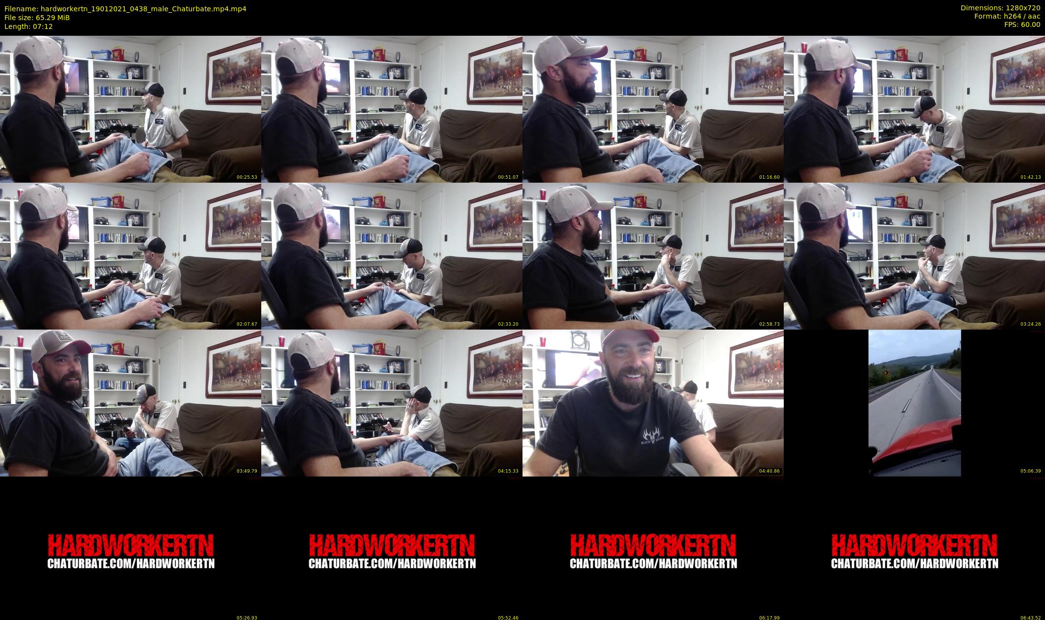 hardworkertn — 8 minute Chaturbate male cam show recording, 720p, Jan 19, 2021