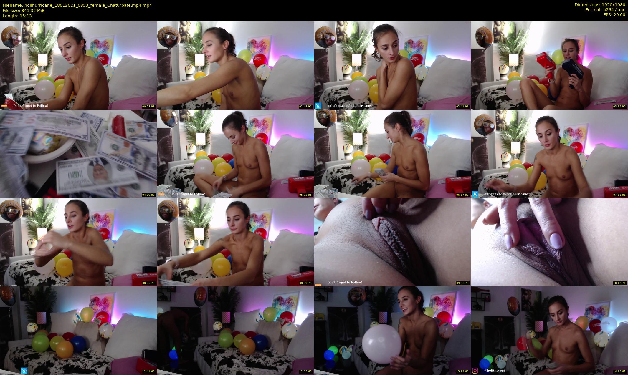 holihurricane — 16 minute Chaturbate female cam show recording, 1080p, Jan 18, 2021