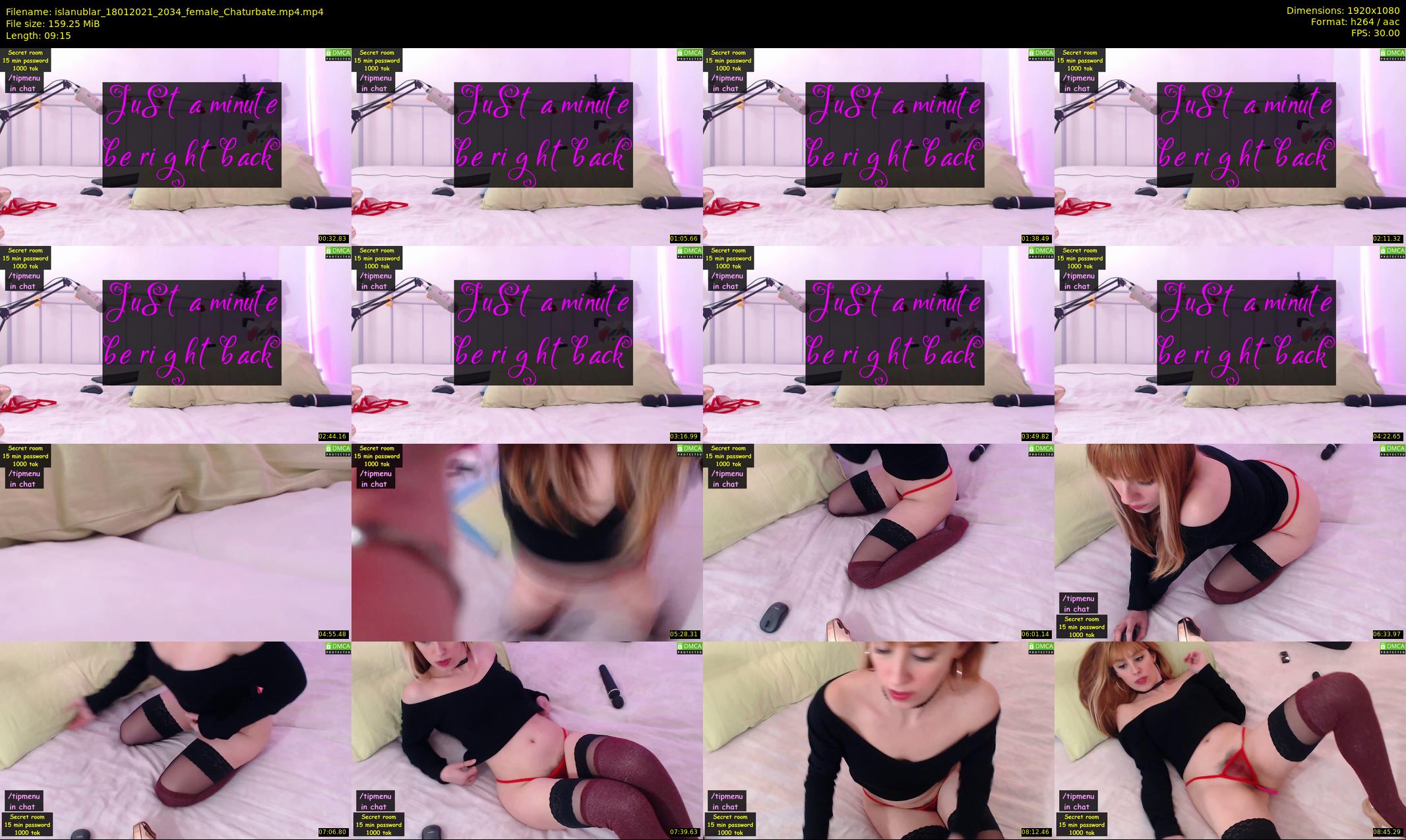 islanublar — 10 minute Chaturbate female cam show recording, 1080p, Jan 18, 2021