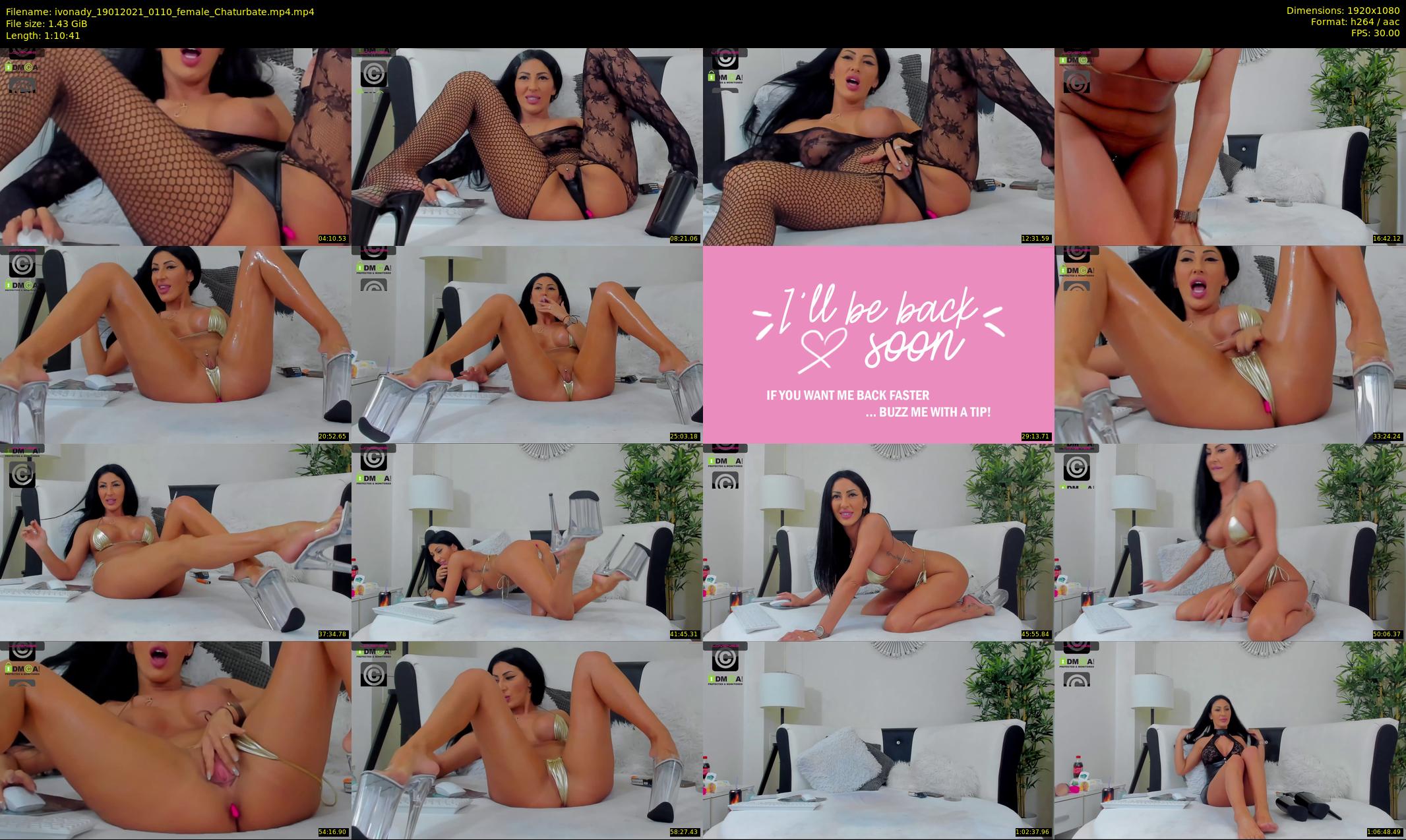 ivonady — 71 minute Chaturbate female cam show recording, 1080p, Jan 19, 2021