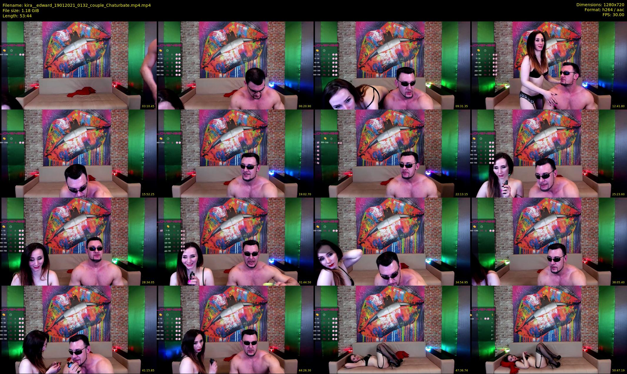 kira__edward — 54 minute Chaturbate couple cam show recording, 720p, Jan 19, 2021