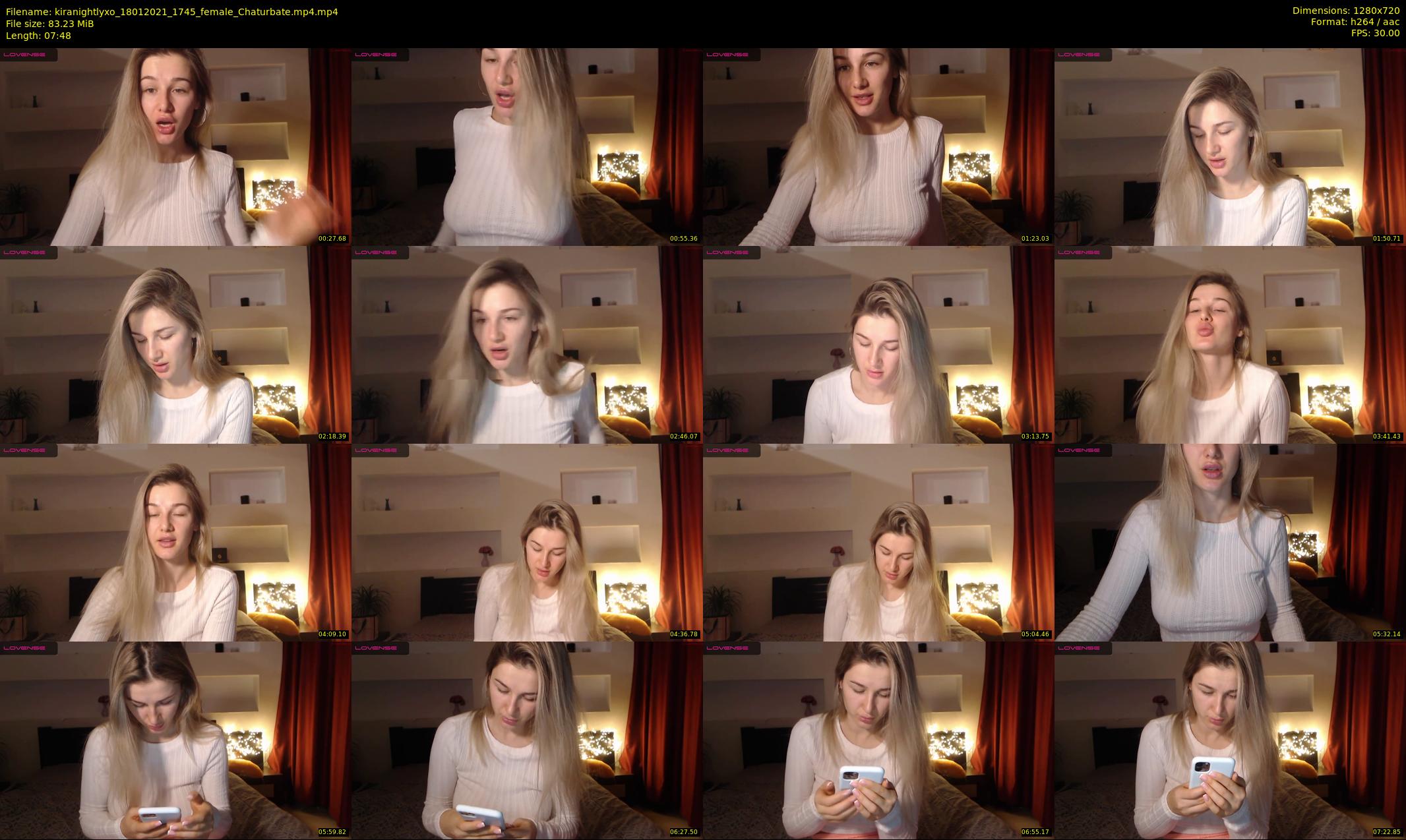 kiranightlyxo — 8 minute Chaturbate female cam show recording, 720p, Jan 18, 2021