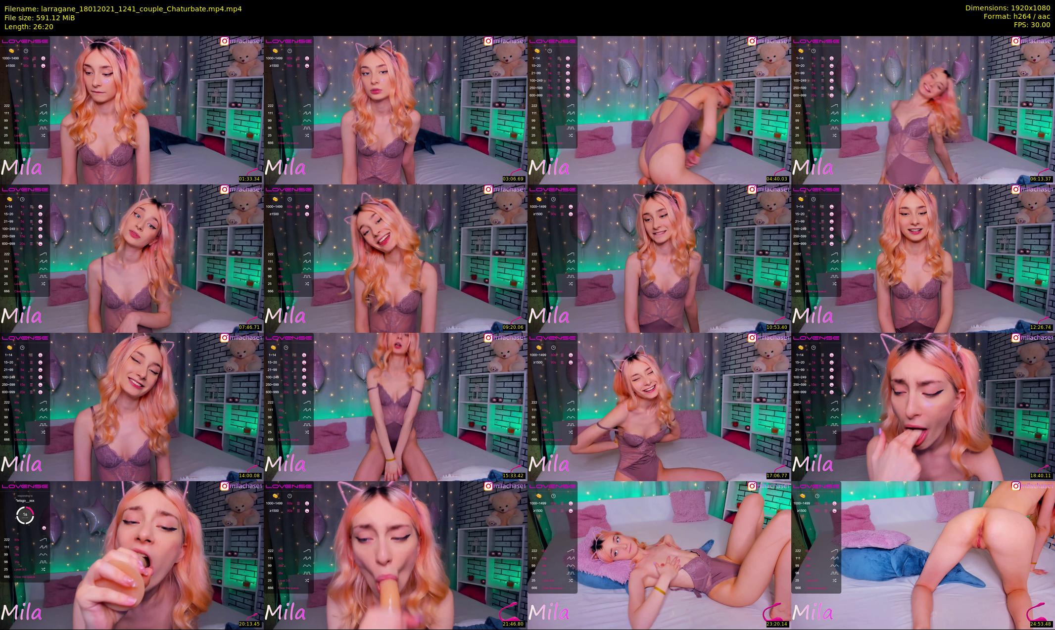 larragane — 27 minute Chaturbate couple cam show recording, 1080p, Jan 18, 2021