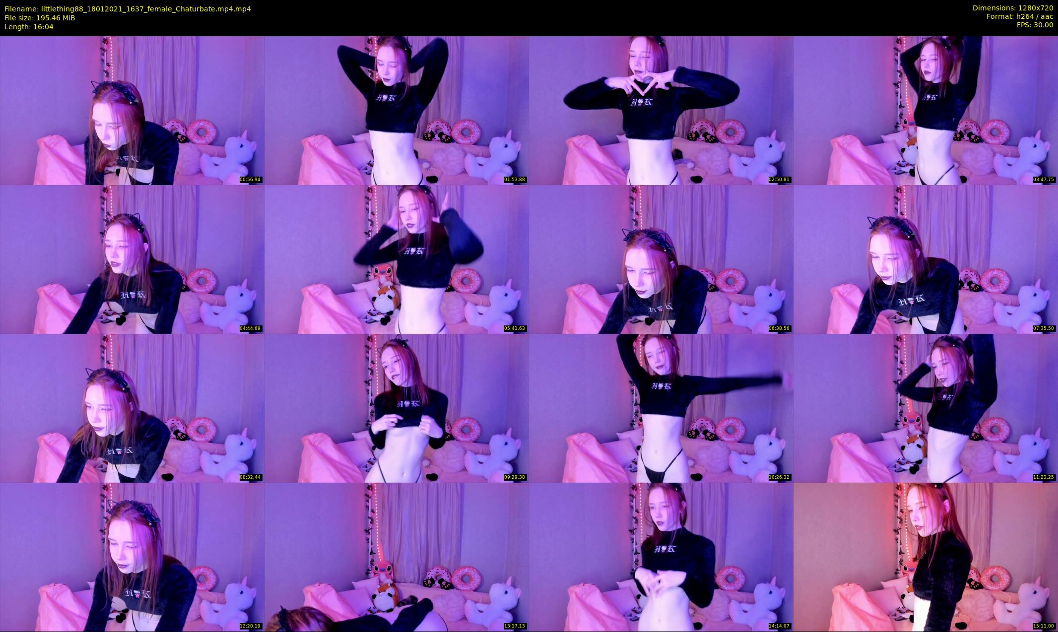 littlething88 — 17 minute Chaturbate female cam show recording, 720p, Jan 18, 2021