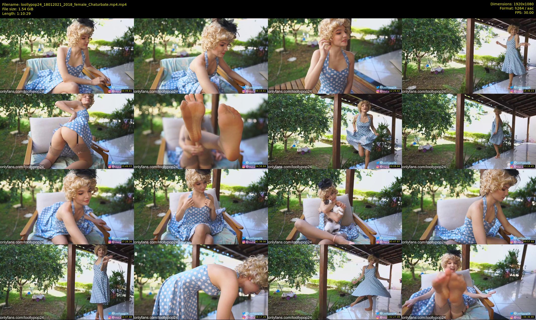 loollypop24 — 71 minute Chaturbate female cam show recording, 1080p, Jan 18, 2021