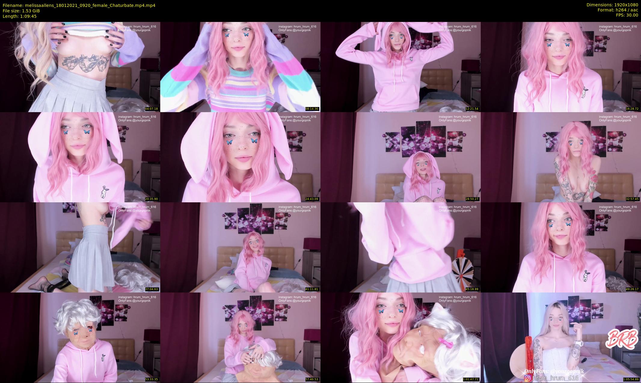melissaallens — 70 minute Chaturbate female cam show recording, 1080p, Jan 18, 2021