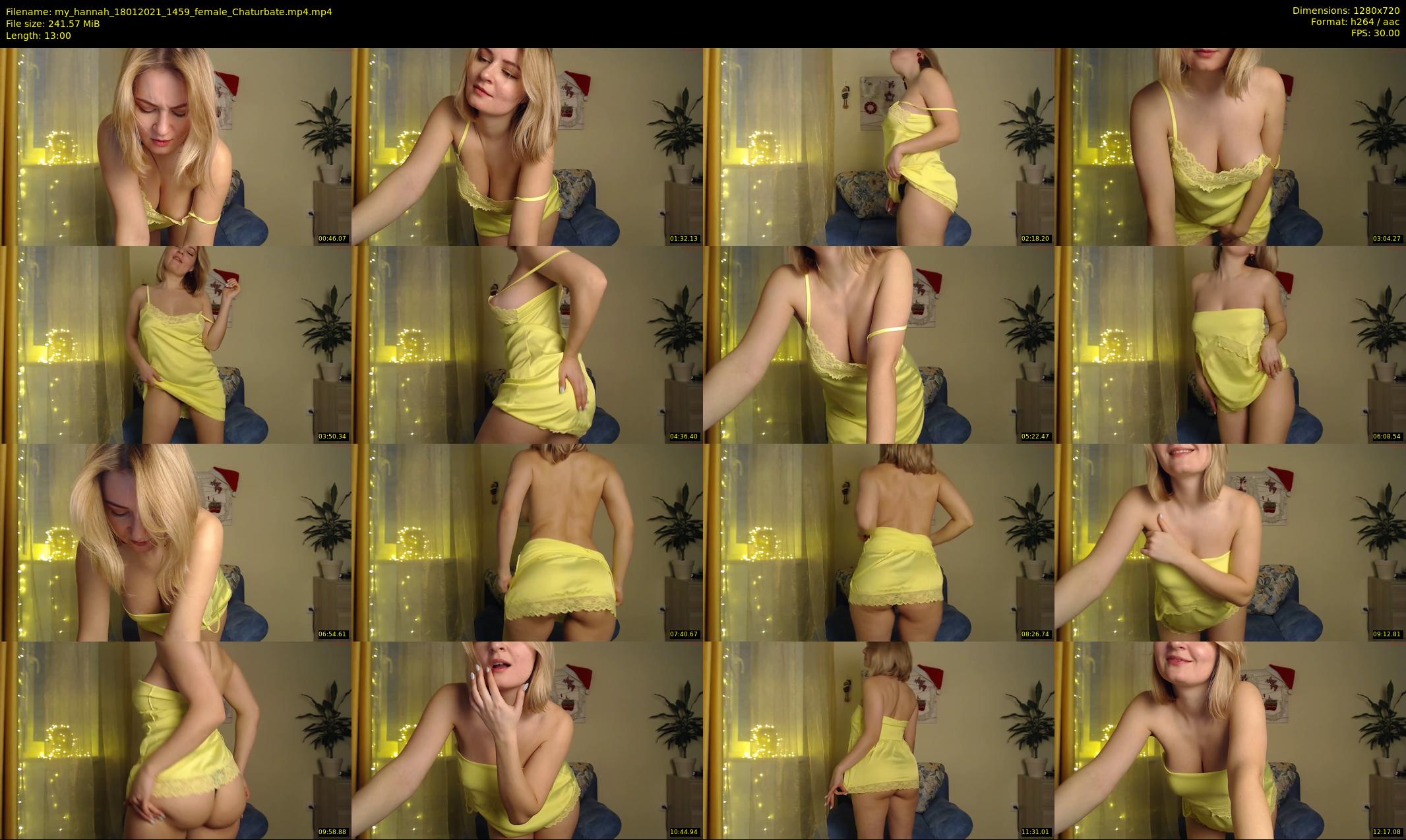my_hannah — 13 minute Chaturbate female cam show recording, 720p, Jan 18, 2021