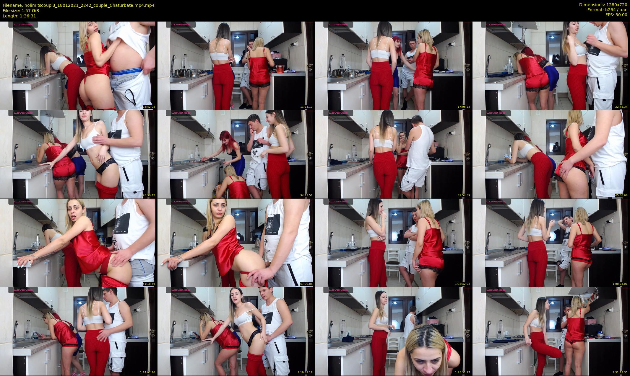 nolimitscoupl3 — 97 minute Chaturbate couple cam show recording, 720p, Jan 18, 2021