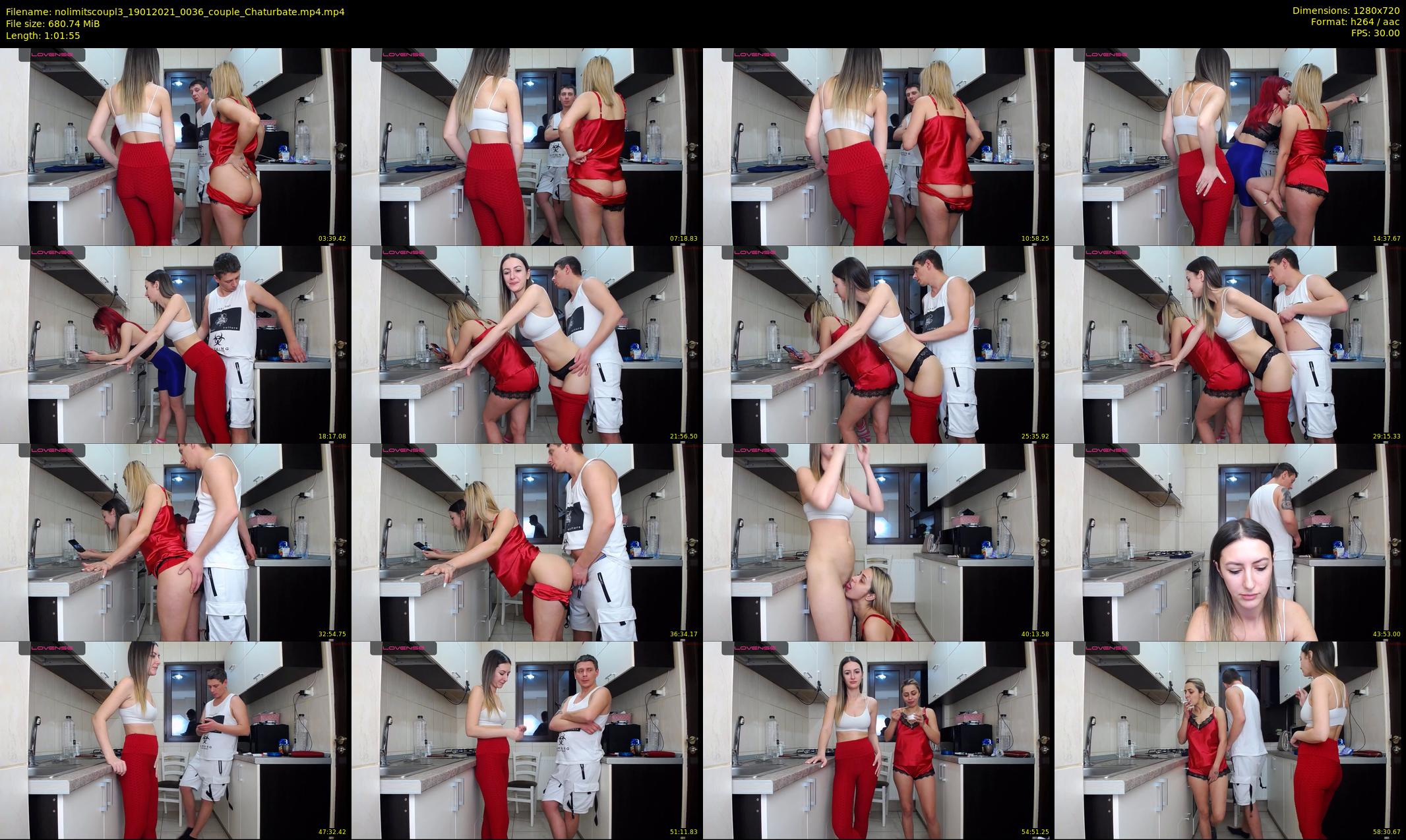 nolimitscoupl3 — 62 minute Chaturbate couple cam show recording, 720p, Jan 19, 2021