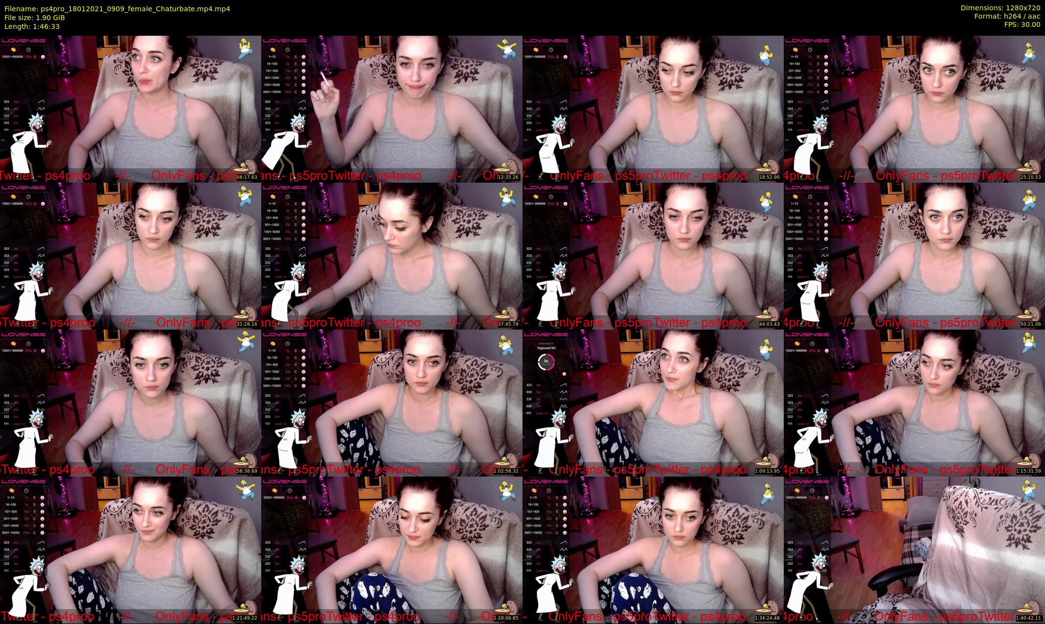ps4pro — 107 minute Chaturbate female cam show recording, 720p, Jan 18, 2021
