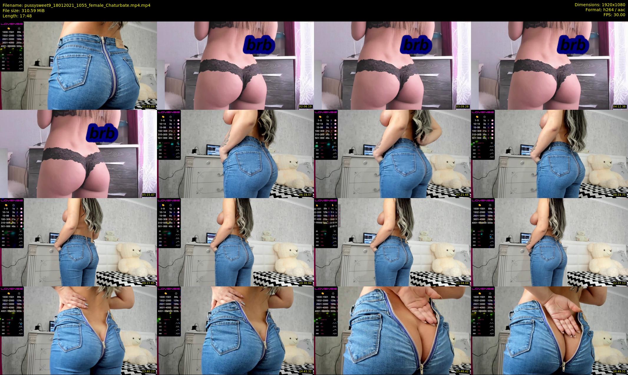 pussysweet9 — 18 minute Chaturbate female cam show recording, 1080p, Jan 18, 2021