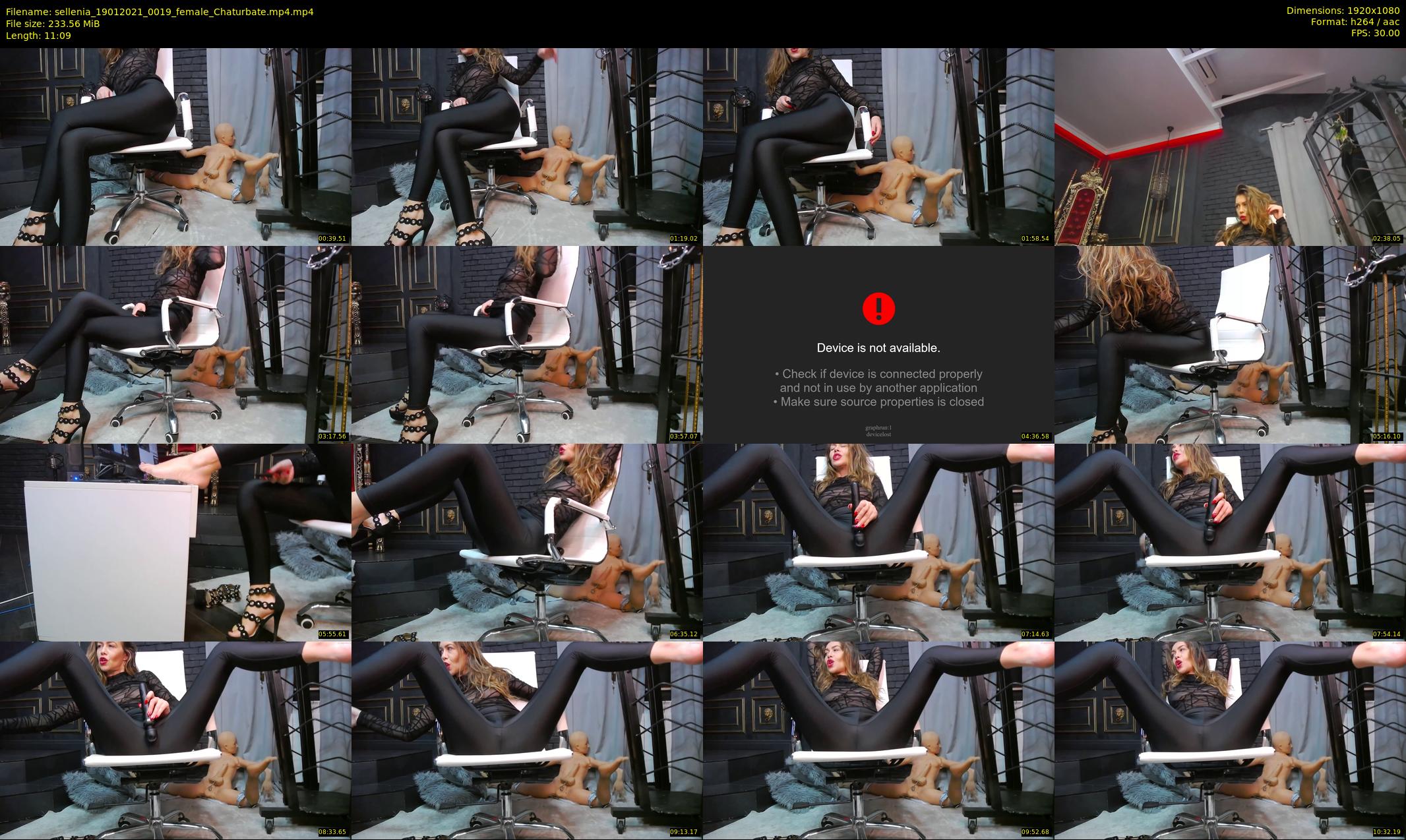 sellenia — 12 minute Chaturbate female cam show recording, 1080p, Jan 19, 2021