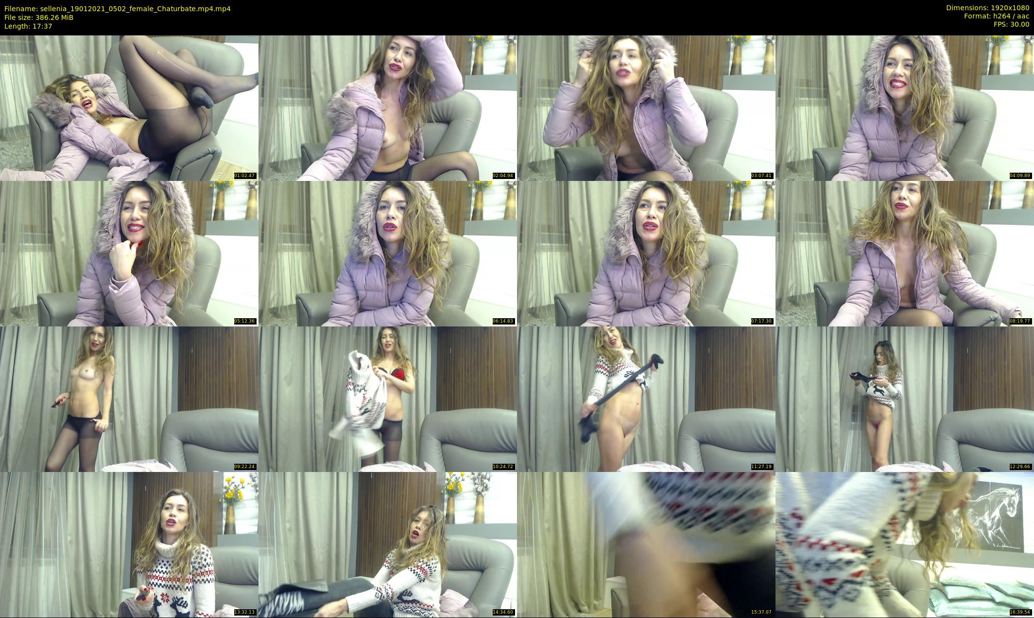 sellenia — 18 minute Chaturbate female cam show recording, 1080p, Jan 19, 2021