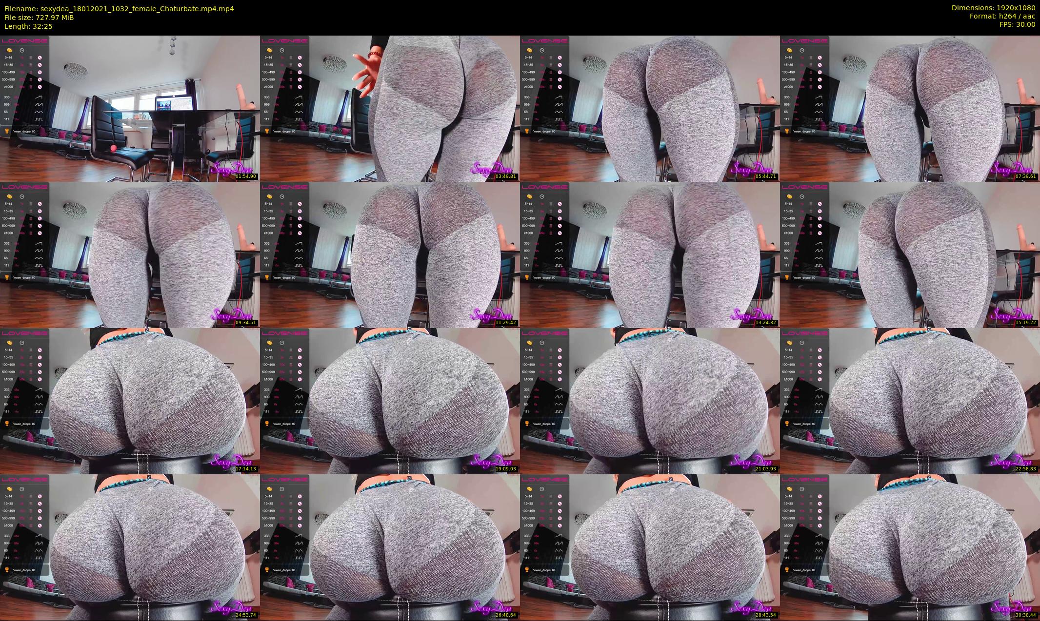 sexydea — 33 minute Chaturbate female cam show recording, 1080p, Jan 18, 2021