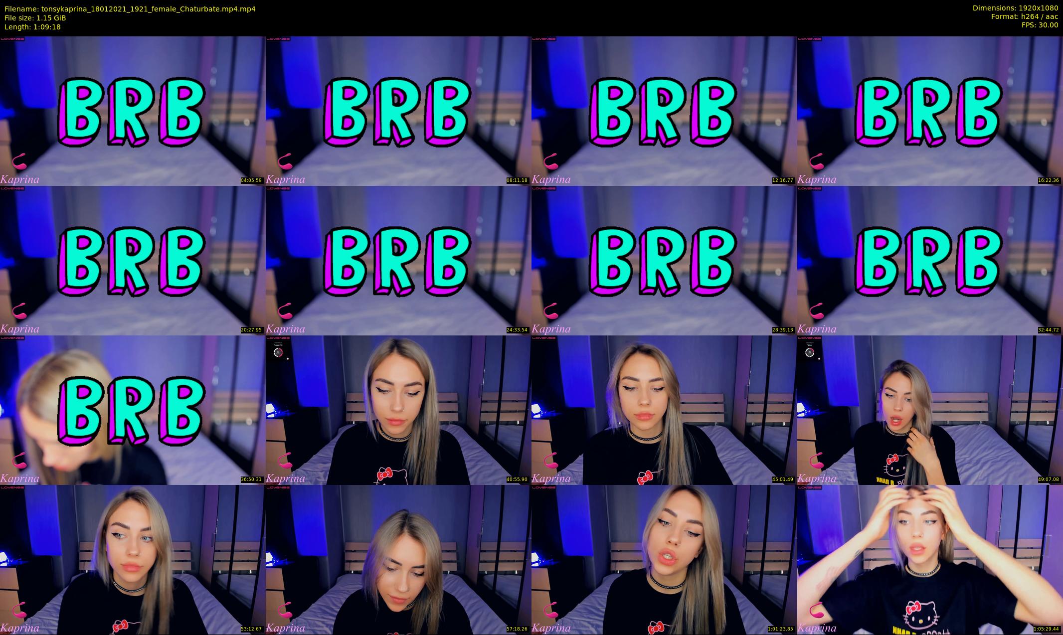 tonsykaprina — 70 minute Chaturbate couple cam show recording, 1080p, Jan 18, 2021