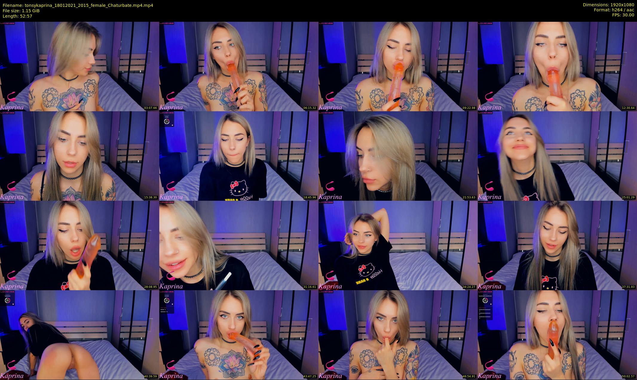 tonsykaprina — 53 minute Chaturbate couple cam show recording, 1080p, Jan 18, 2021