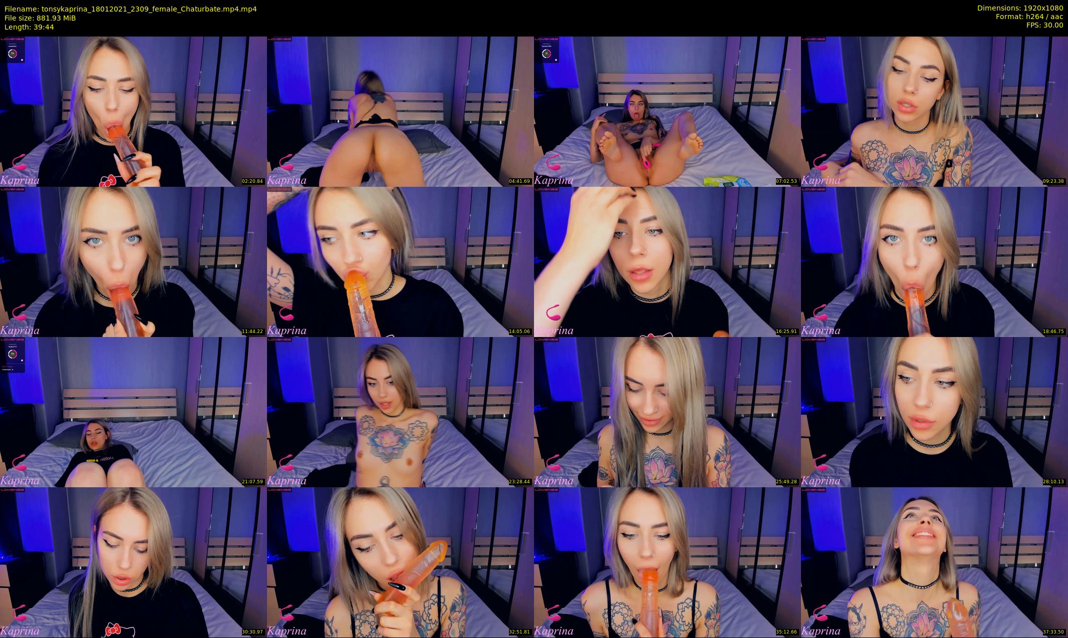 tonsykaprina — 40 minute Chaturbate couple cam show recording, 1080p, Jan 18, 2021