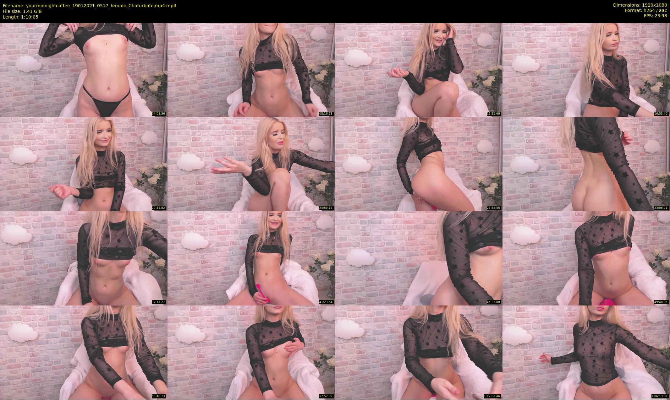 yourmidnightcoffee — 71 minute Chaturbate female cam show recording, 1080p, Jan 19, 2021
