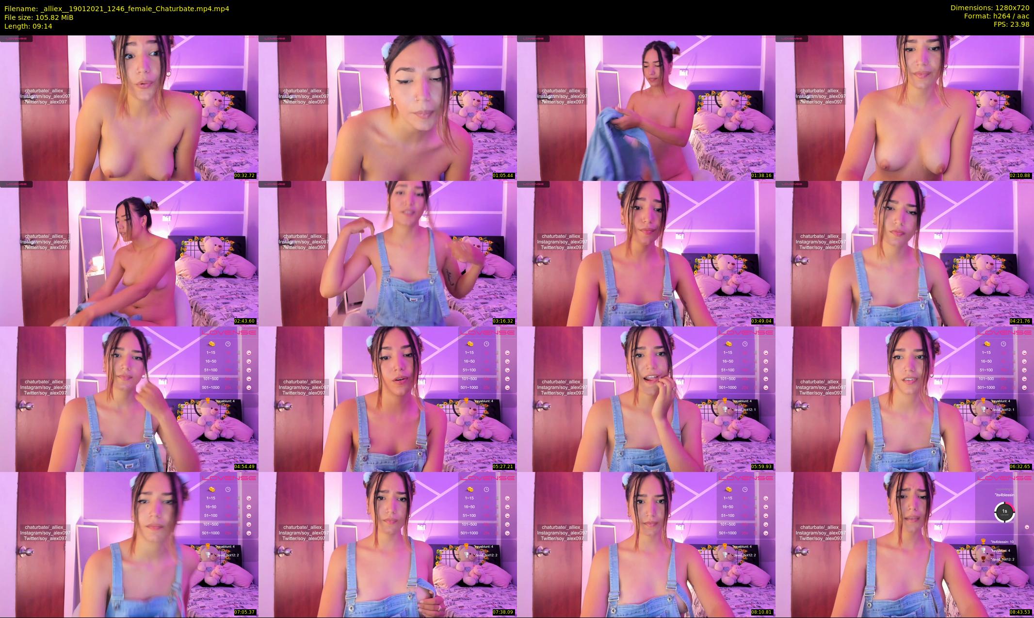 _alliex_ — 10 minute Chaturbate female cam show recording, 720p, Jan 19, 2021