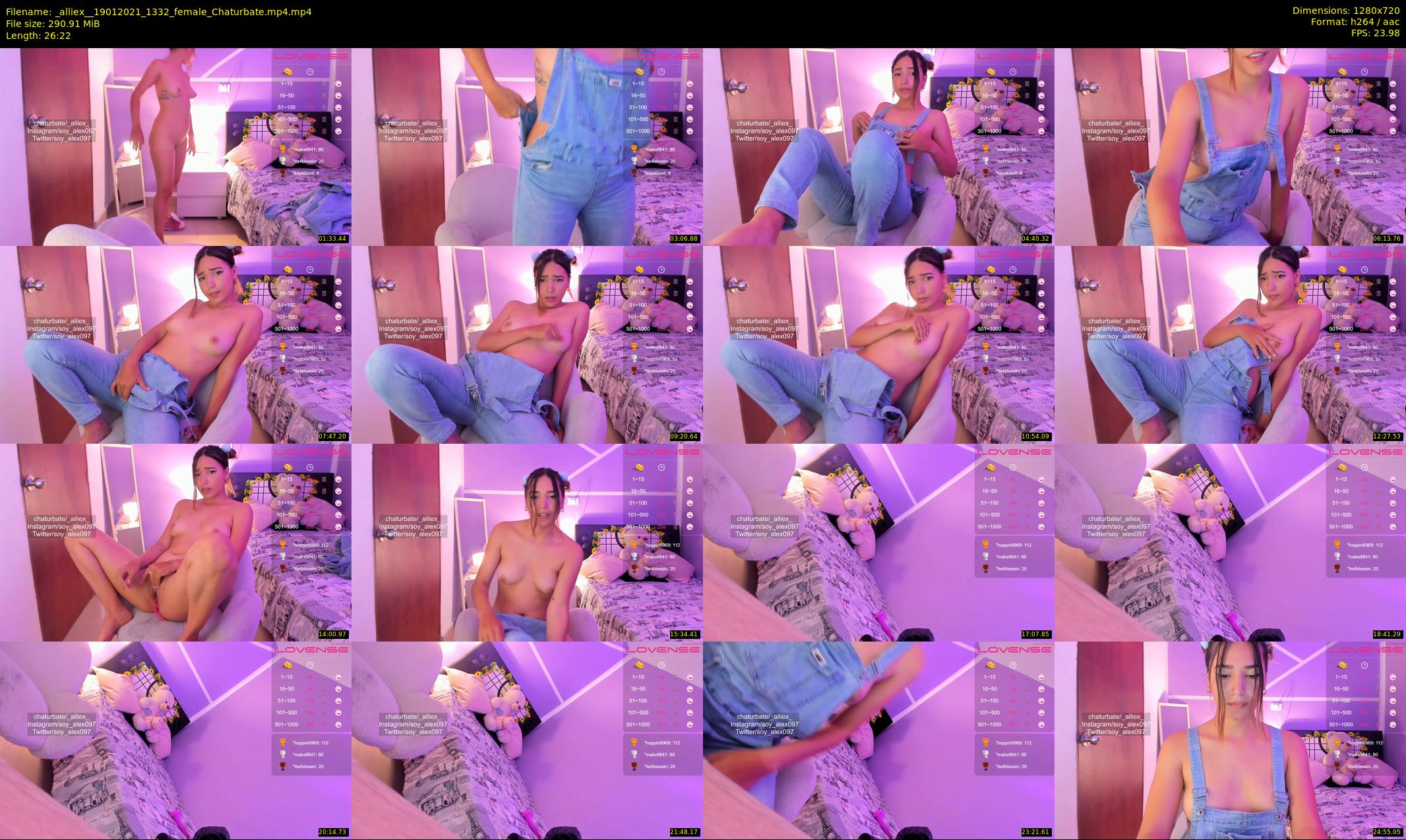 _alliex_ — 27 minute Chaturbate female cam show recording, 720p, Jan 19, 2021