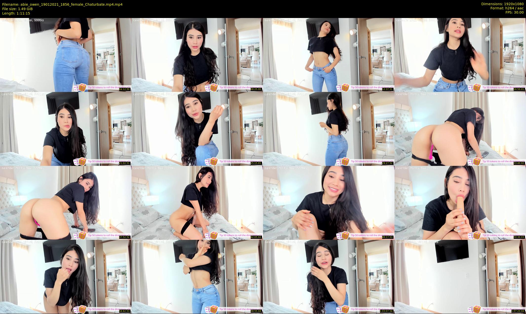 abie_owen — 72 minute Chaturbate female cam show recording, 1080p, Jan 19, 2021