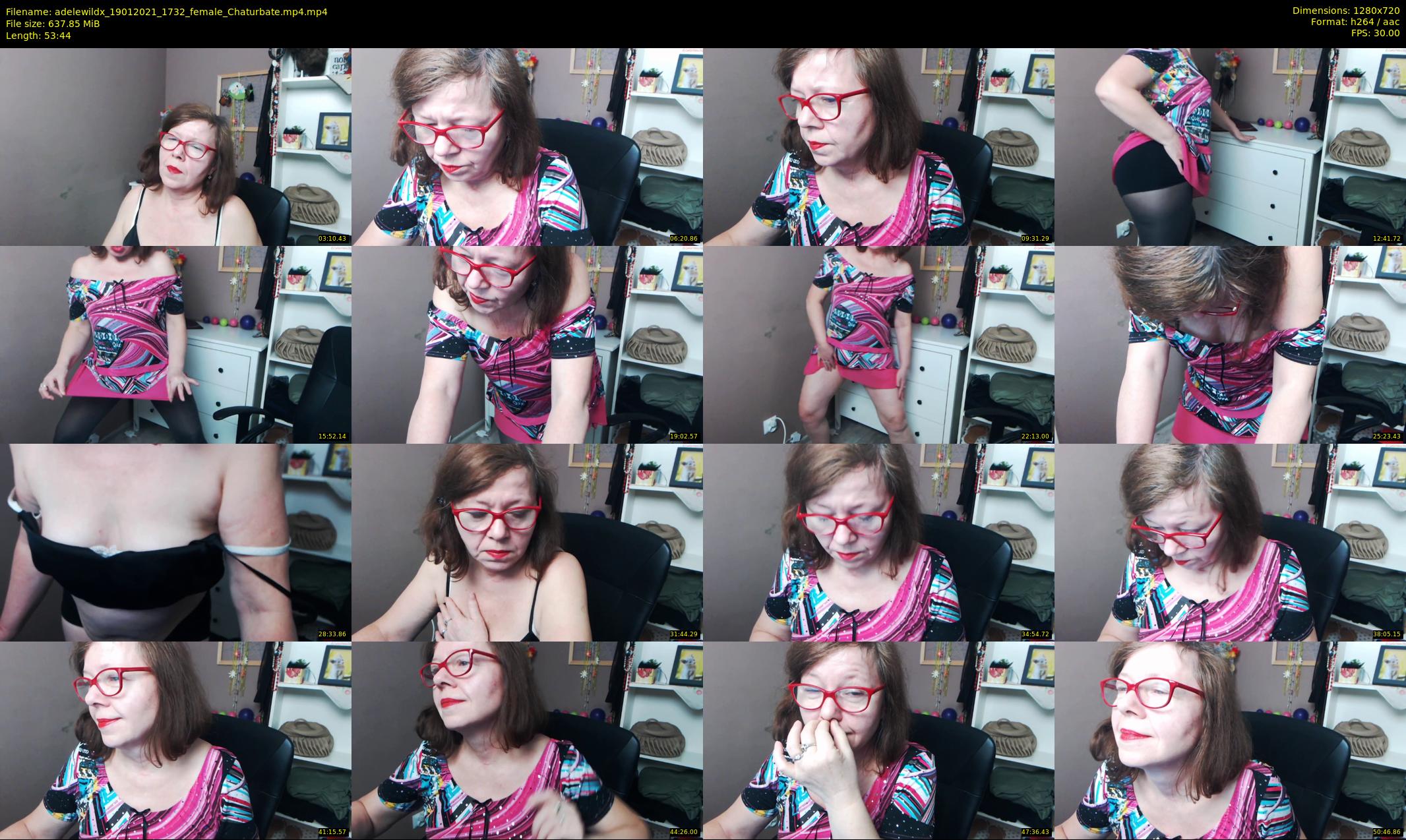 adelewildx — 54 minute Chaturbate female cam show recording, 720p, Jan 19, 2021