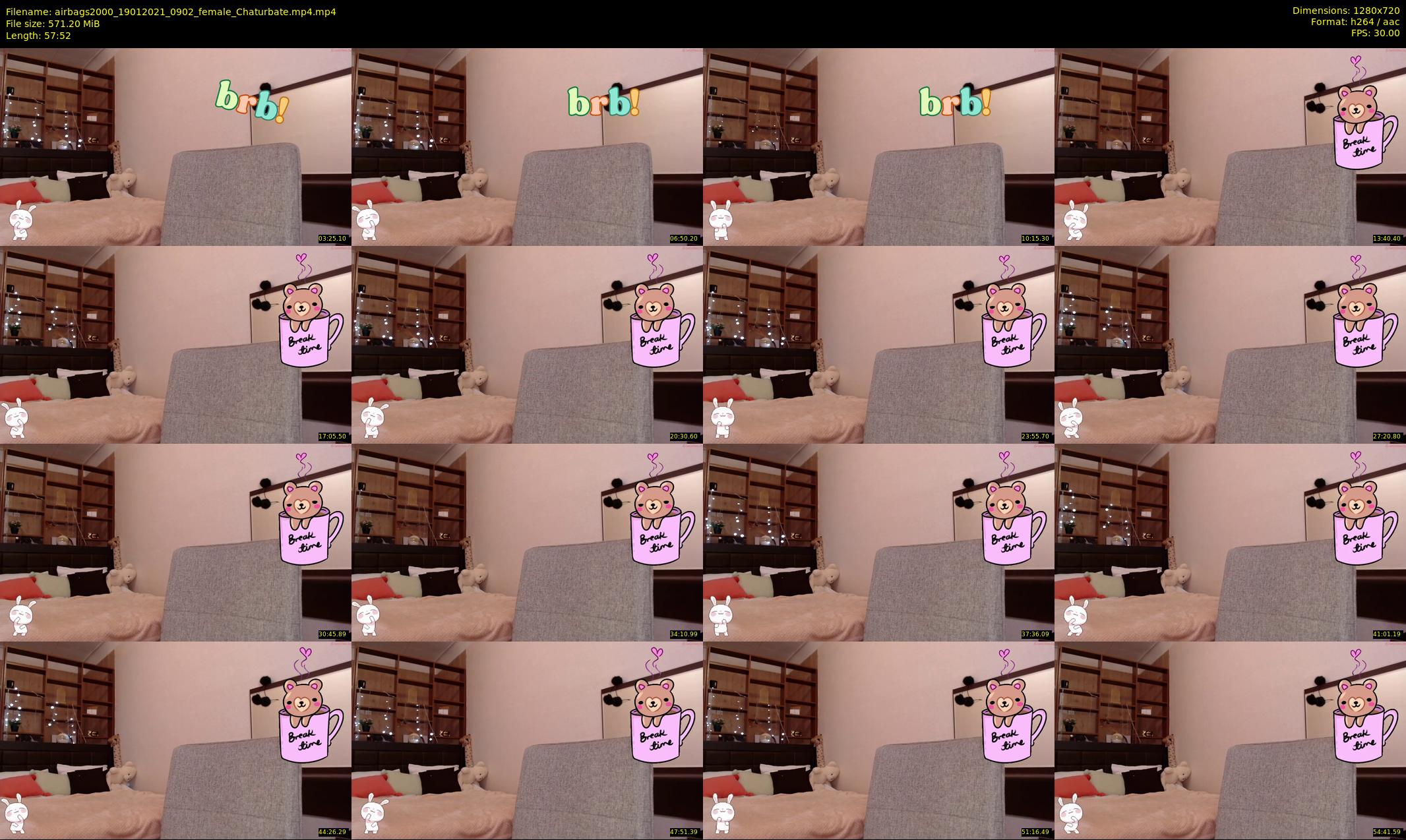 airbags2000 — 58 minute Chaturbate female cam show recording, 720p, Jan 19, 2021