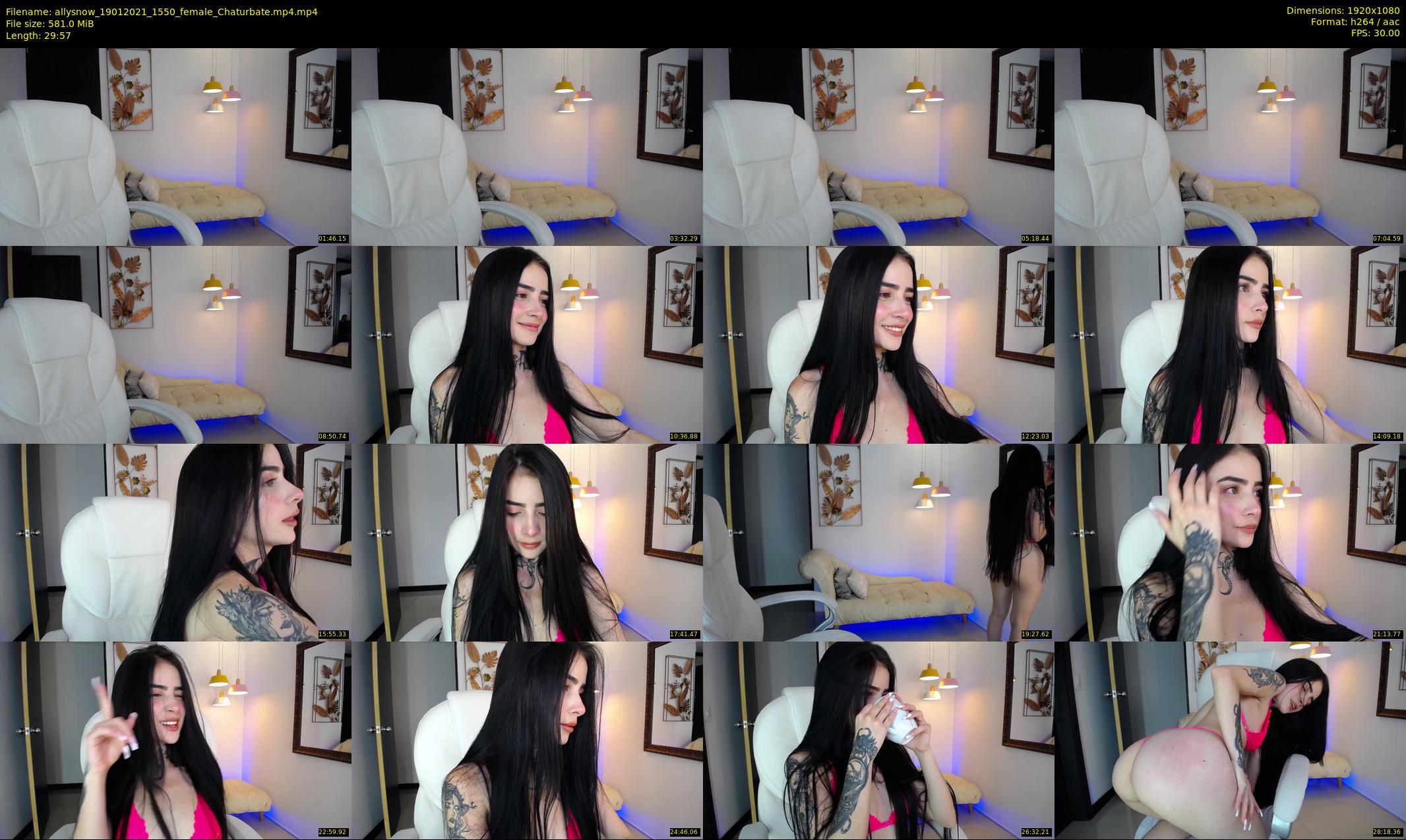 allysnow — 30 minute Chaturbate female cam show recording, 1080p, Jan 19, 2021