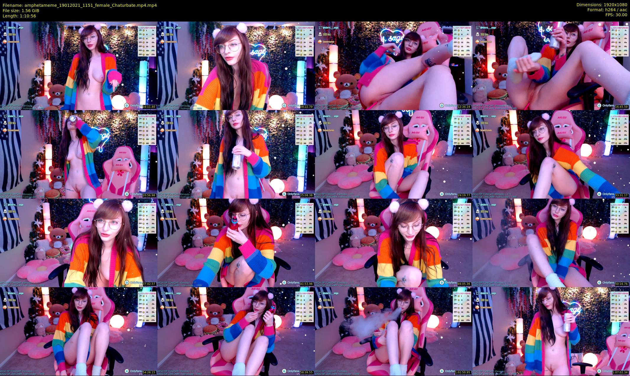 amphetameme — 71 minute Chaturbate female cam show recording, 1080p, Jan 19, 2021