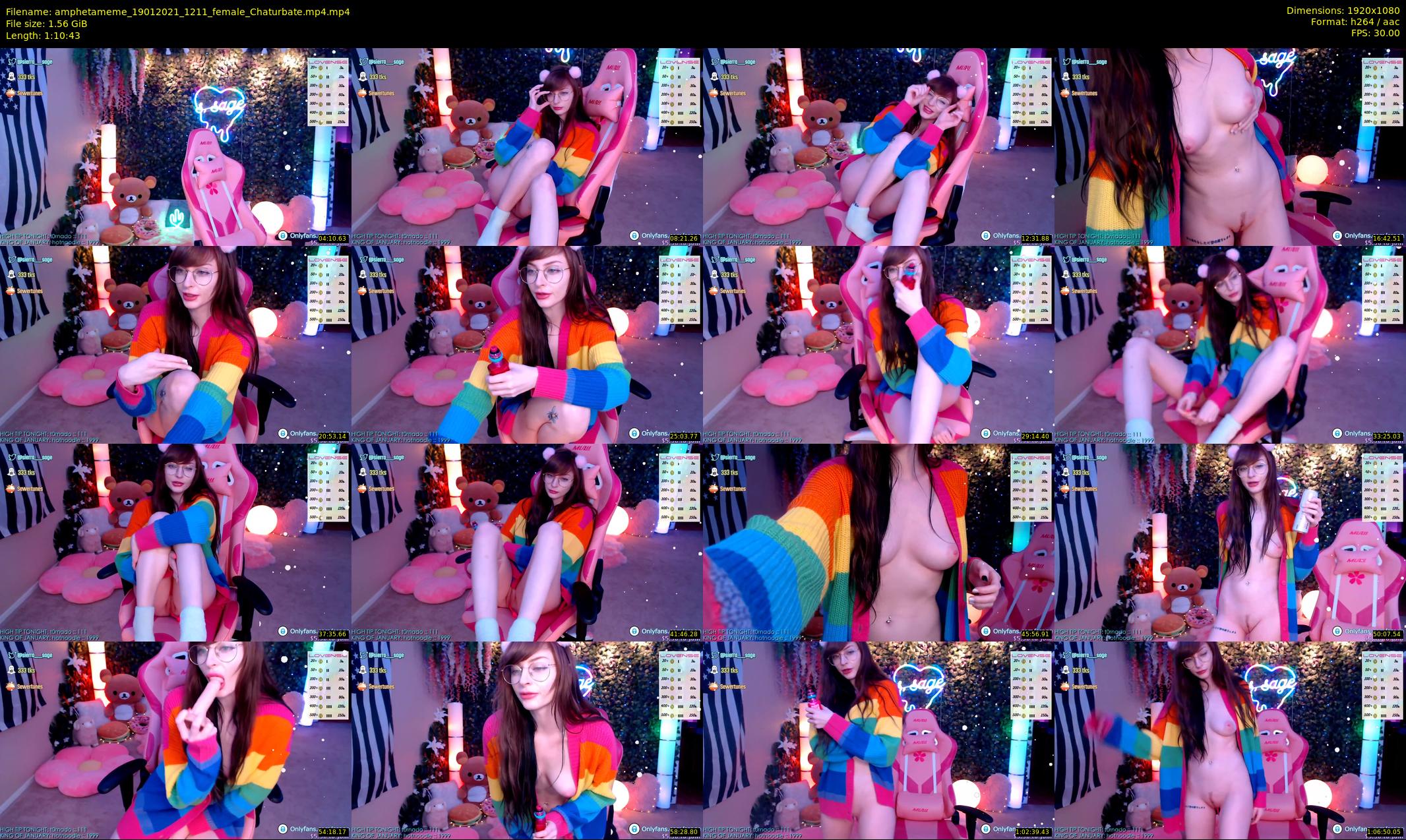 amphetameme — 71 minute Chaturbate female cam show recording, 1080p, Jan 19, 2021
