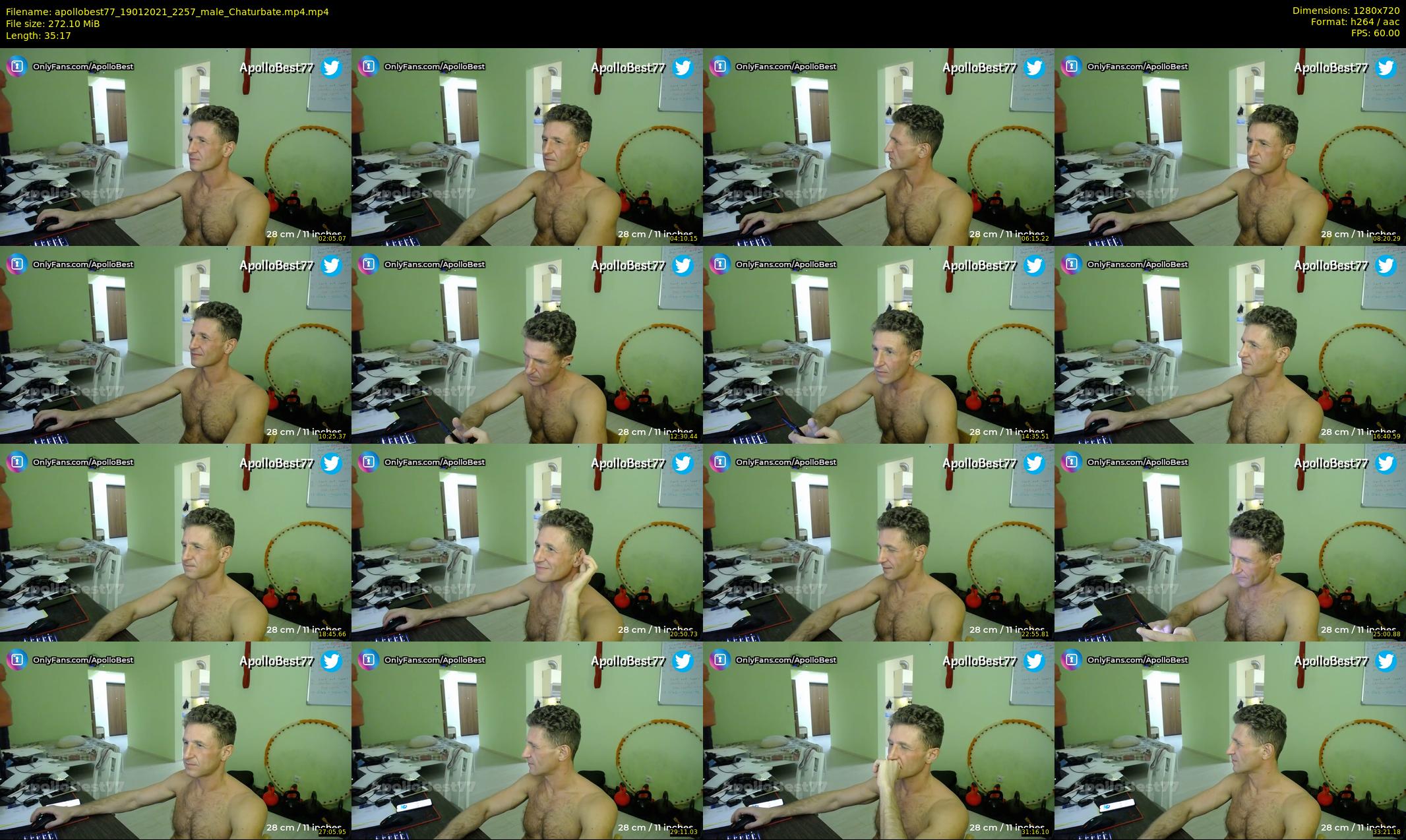 apollobest77 — 36 minute Chaturbate male cam show recording, 720p, Jan 19, 2021