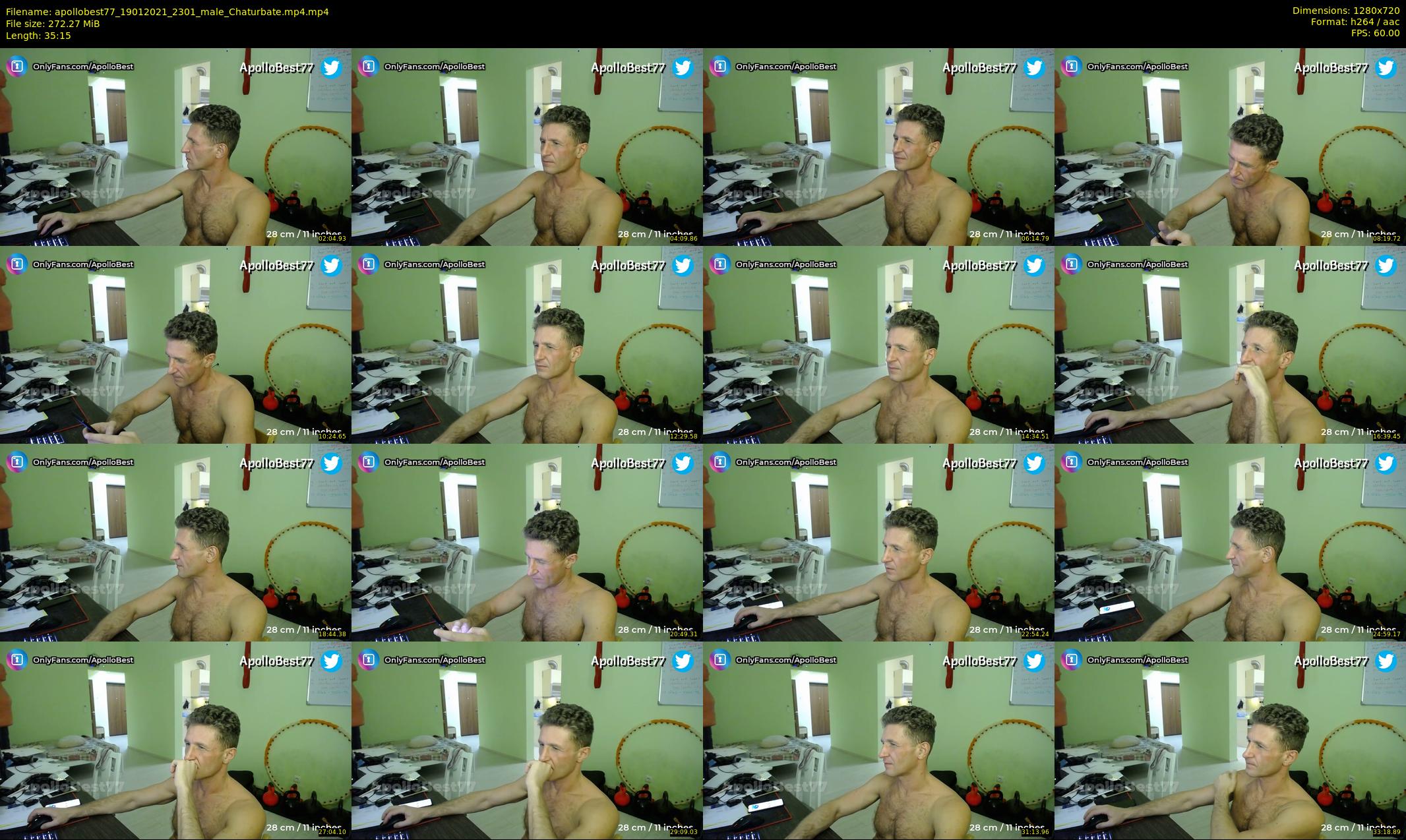apollobest77 — 36 minute Chaturbate male cam show recording, 720p, Jan 19, 2021