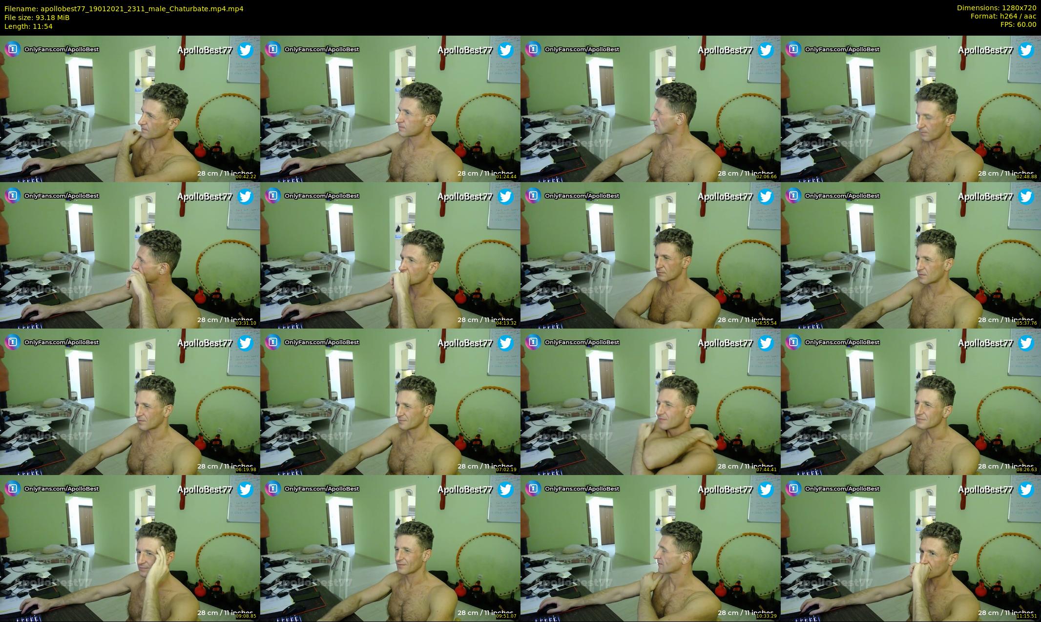 apollobest77 — 12 minute Chaturbate male cam show recording, 720p, Jan 19, 2021