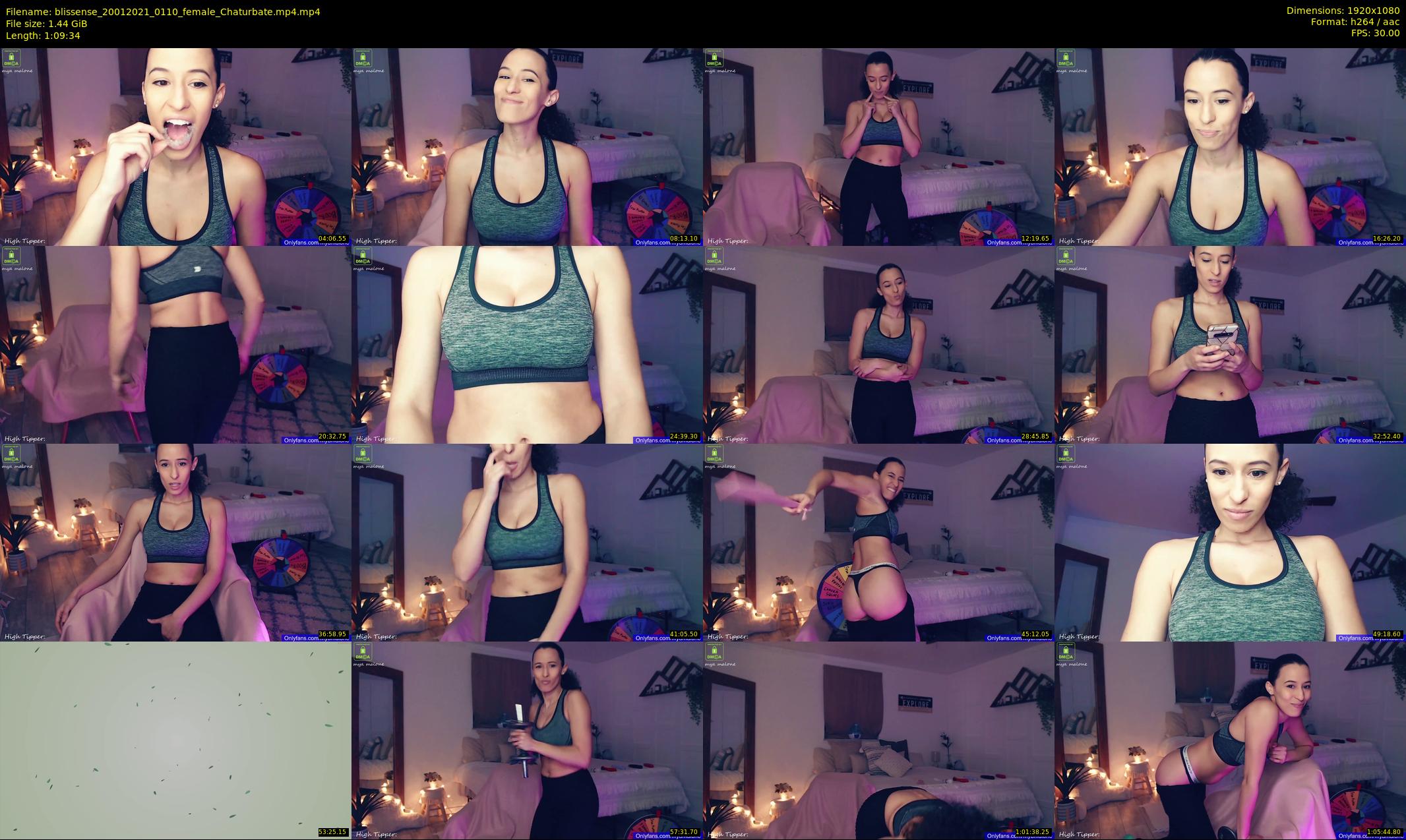 blissense — 70 minute Chaturbate female cam show recording, 1080p, Jan 20, 2021