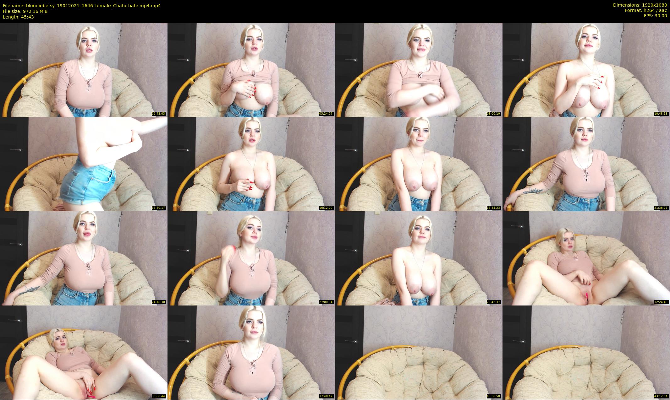 blondiebetsy — 46 minute Chaturbate female cam show recording, 1080p, Jan 19, 2021