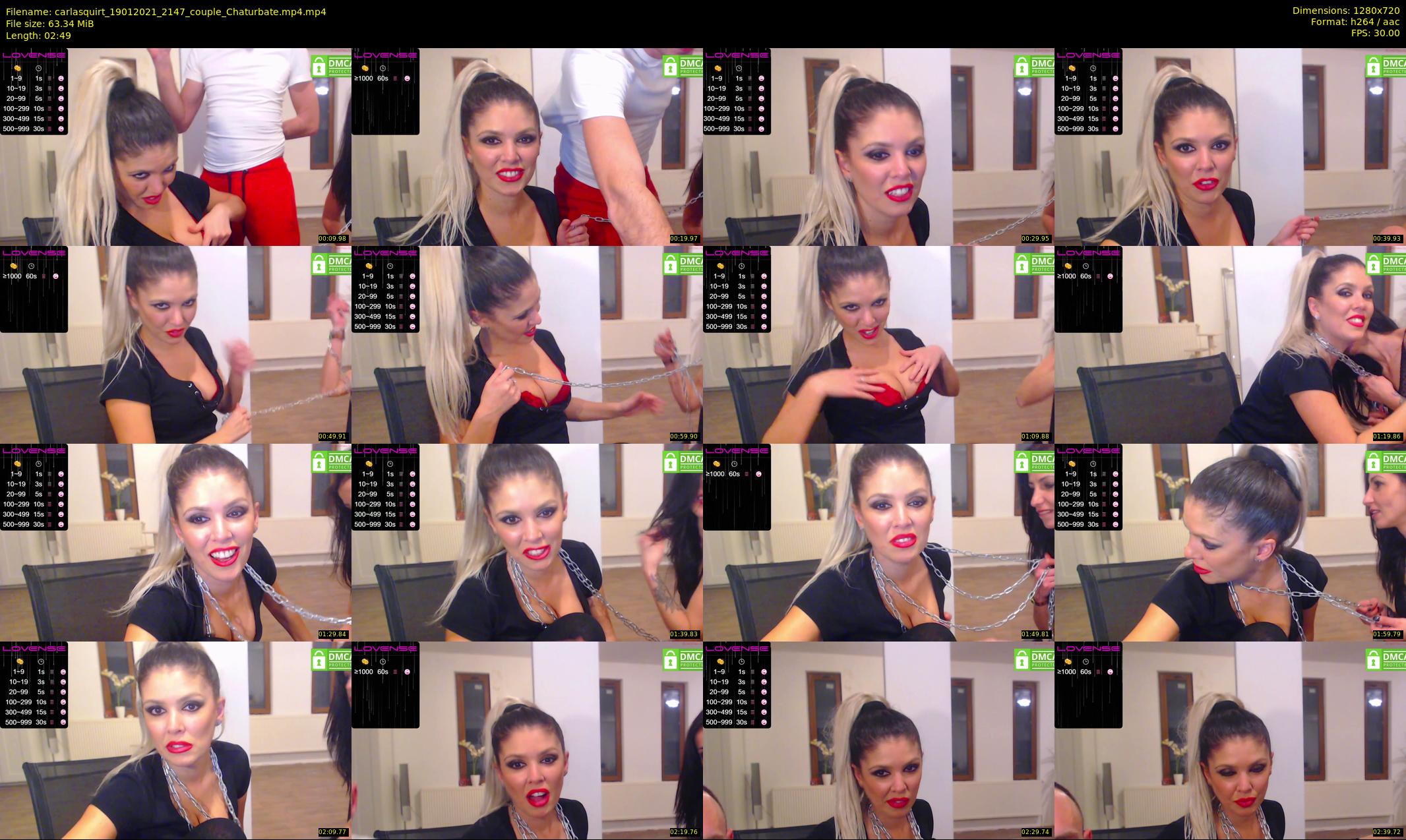 carlasquirt — 3 minute Chaturbate female cam show recording, 720p, Jan 19, 2021