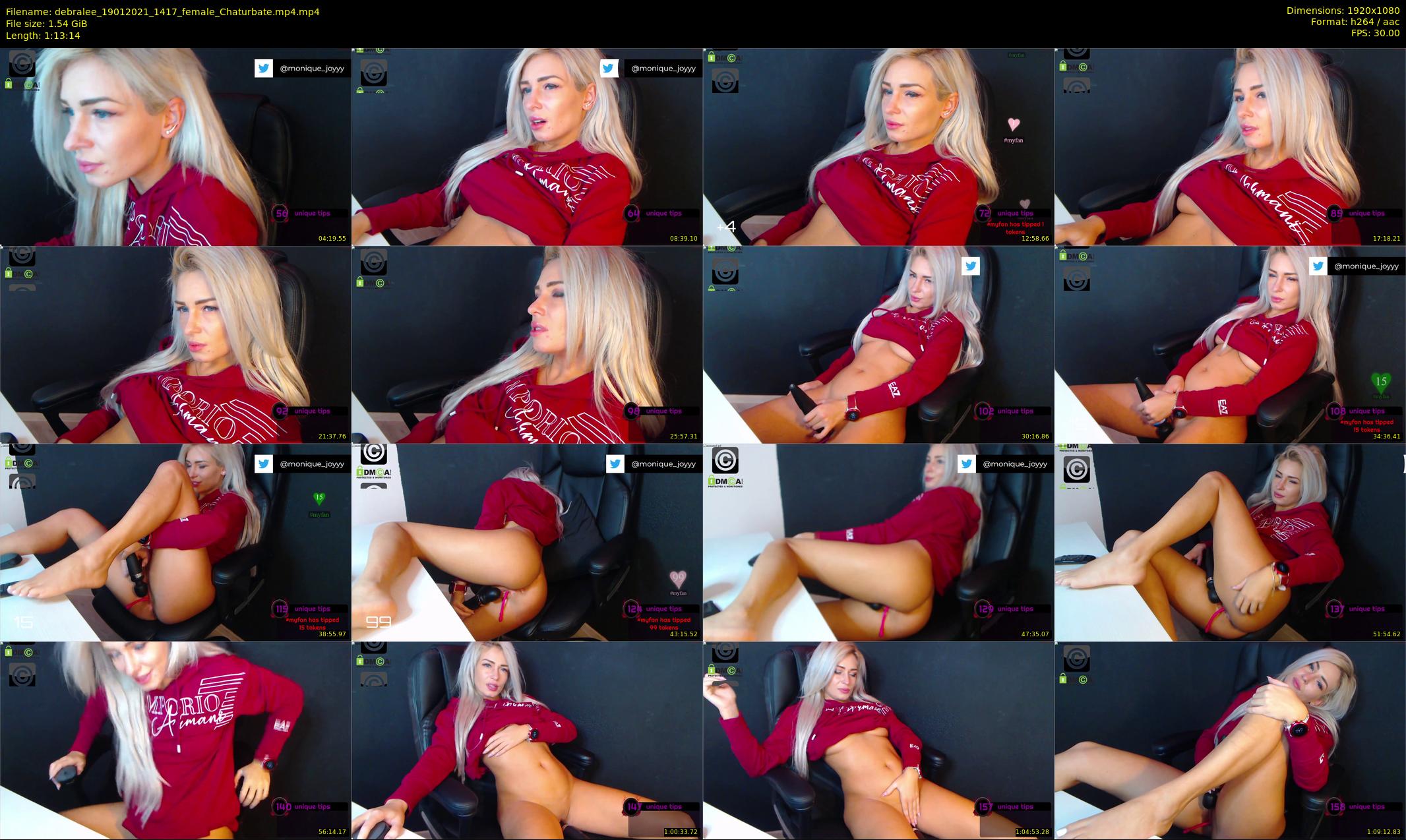 debralee — 74 minute Chaturbate female cam show recording, 1080p, Jan 19, 2021