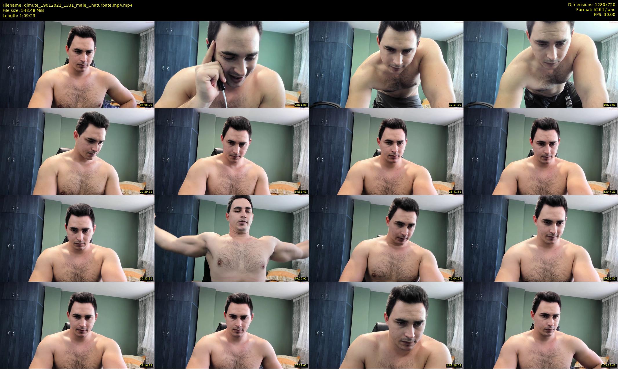 djmute — 70 minute Chaturbate male cam show recording, 720p, Jan 19, 2021