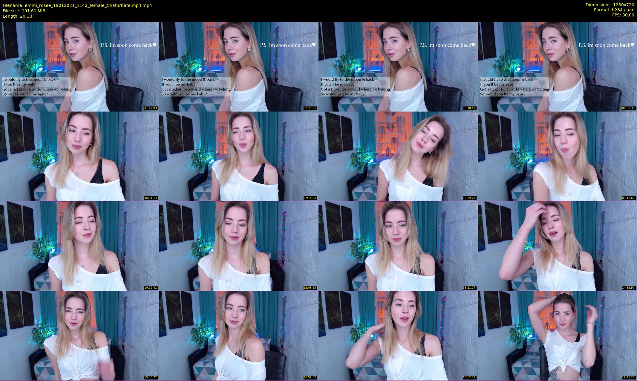 emmi_rosee — 21 minute Chaturbate female cam show recording, 720p, Jan 19, 2021